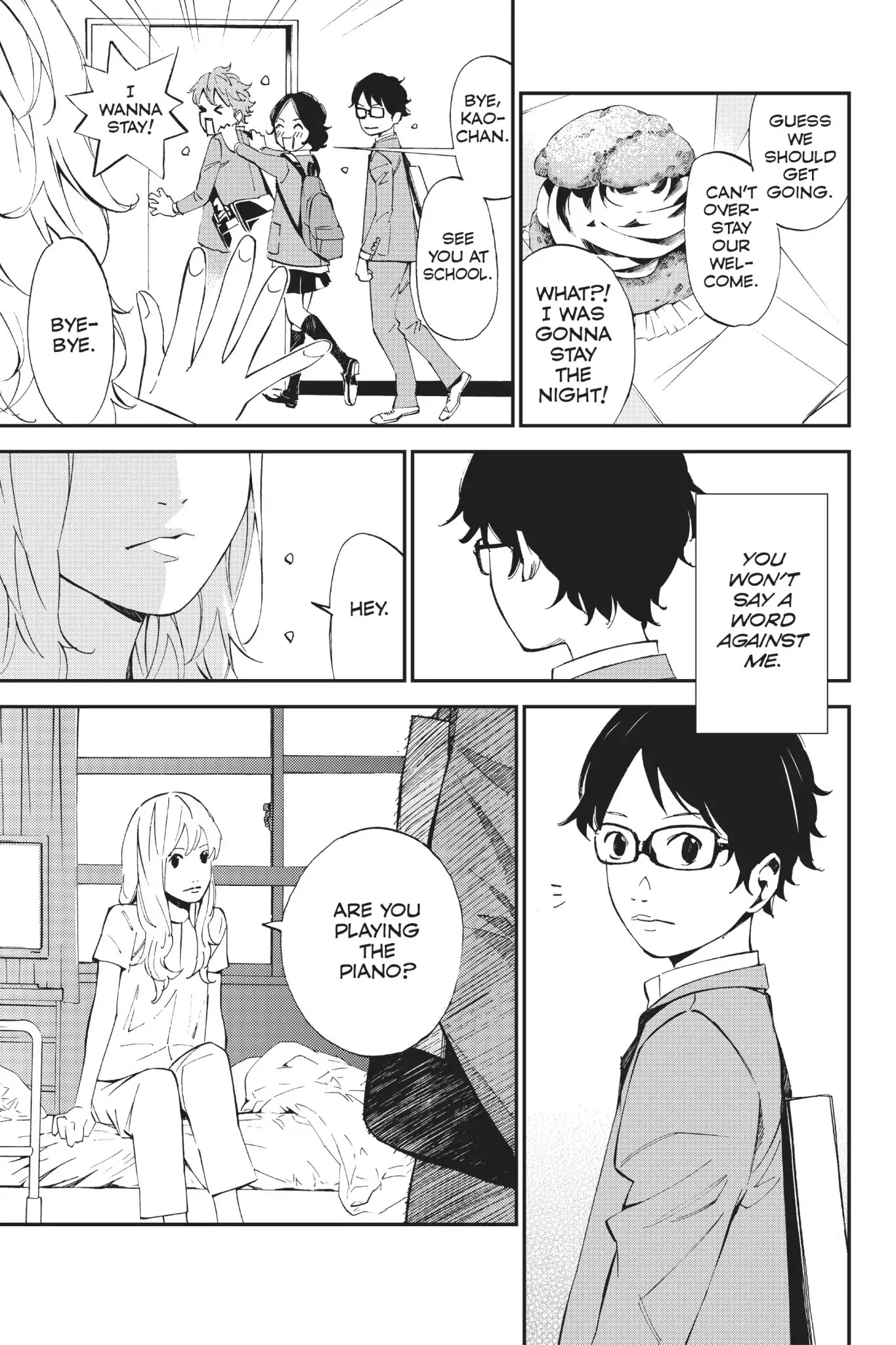Shigatsu wa Kimi no Uso Chapter 7 page 7 - Chapter 7: Cloudy Skies