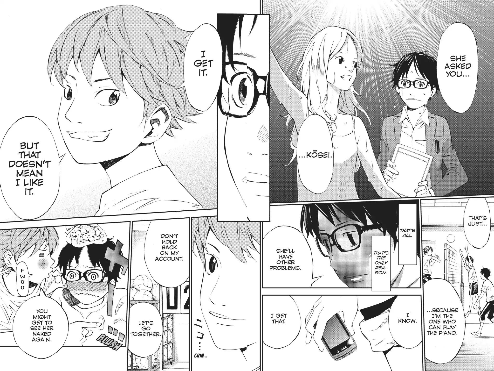 Shigatsu wa Kimi no Uso Chapter 8 page 11 - Chapter 8: The Water's Surface