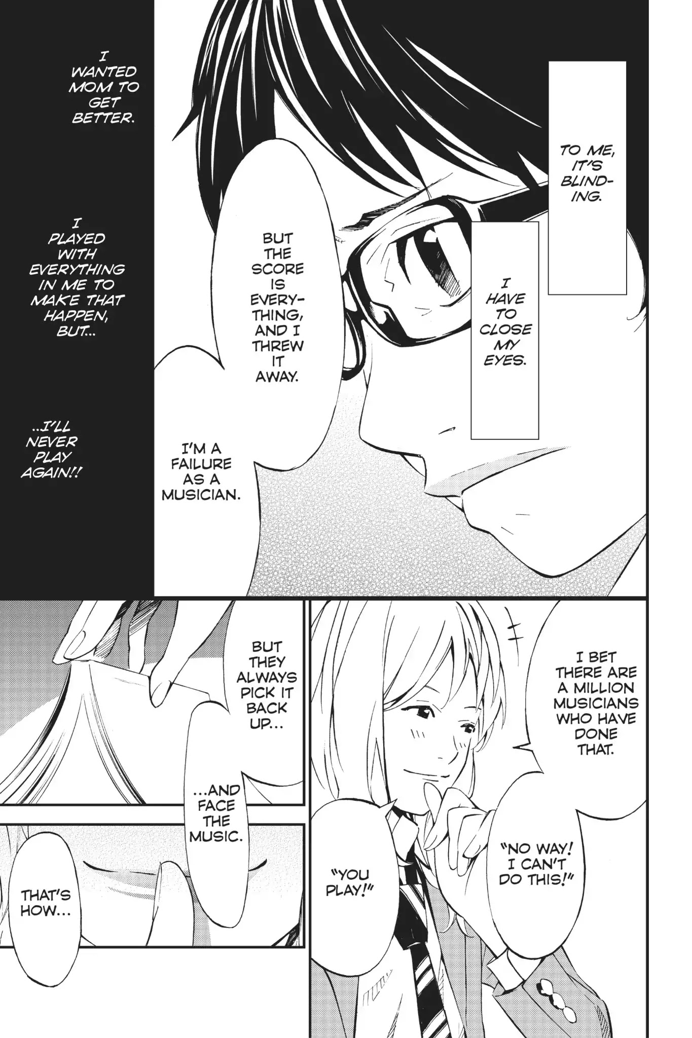 Shigatsu wa Kimi no Uso Chapter 8 page 29 - Chapter 8: The Water's Surface