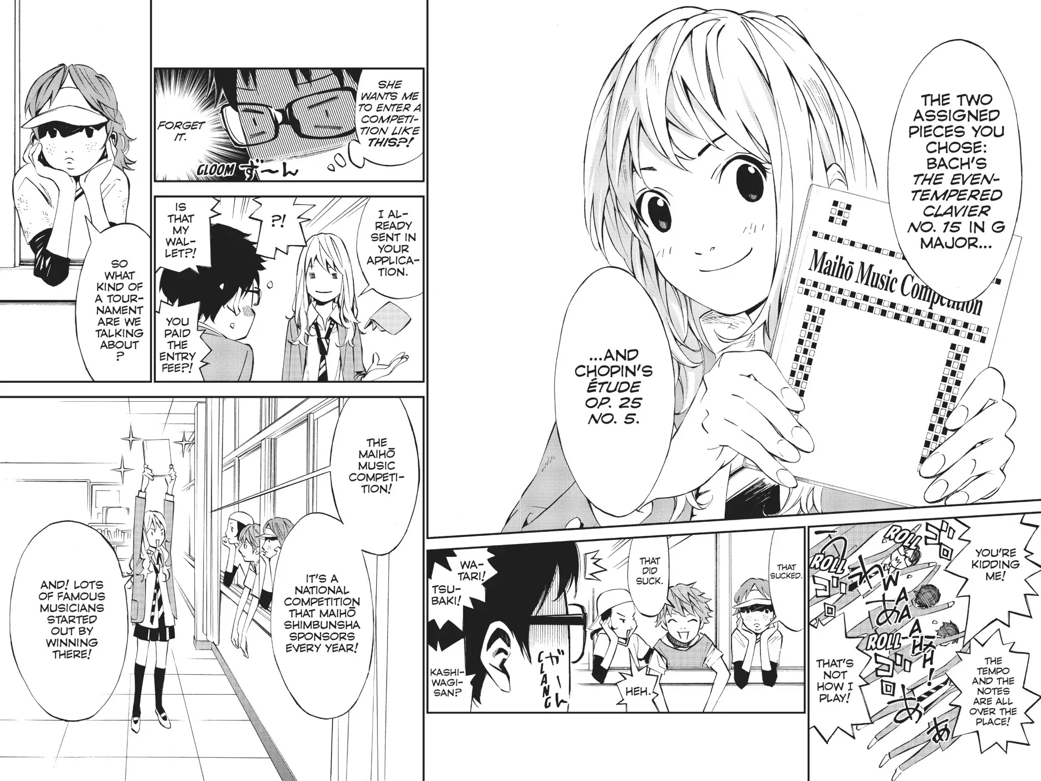 Shigatsu wa Kimi no Uso Chapter 9 page 13 - Chapter 9: The Cassette Recording and The Moon