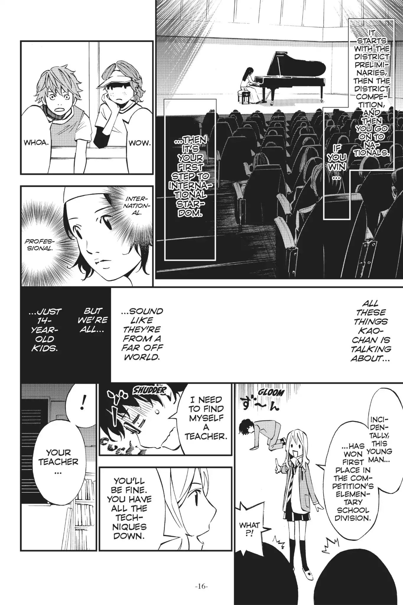 Shigatsu wa Kimi no Uso Chapter 9 page 14 - Chapter 9: The Cassette Recording and The Moon
