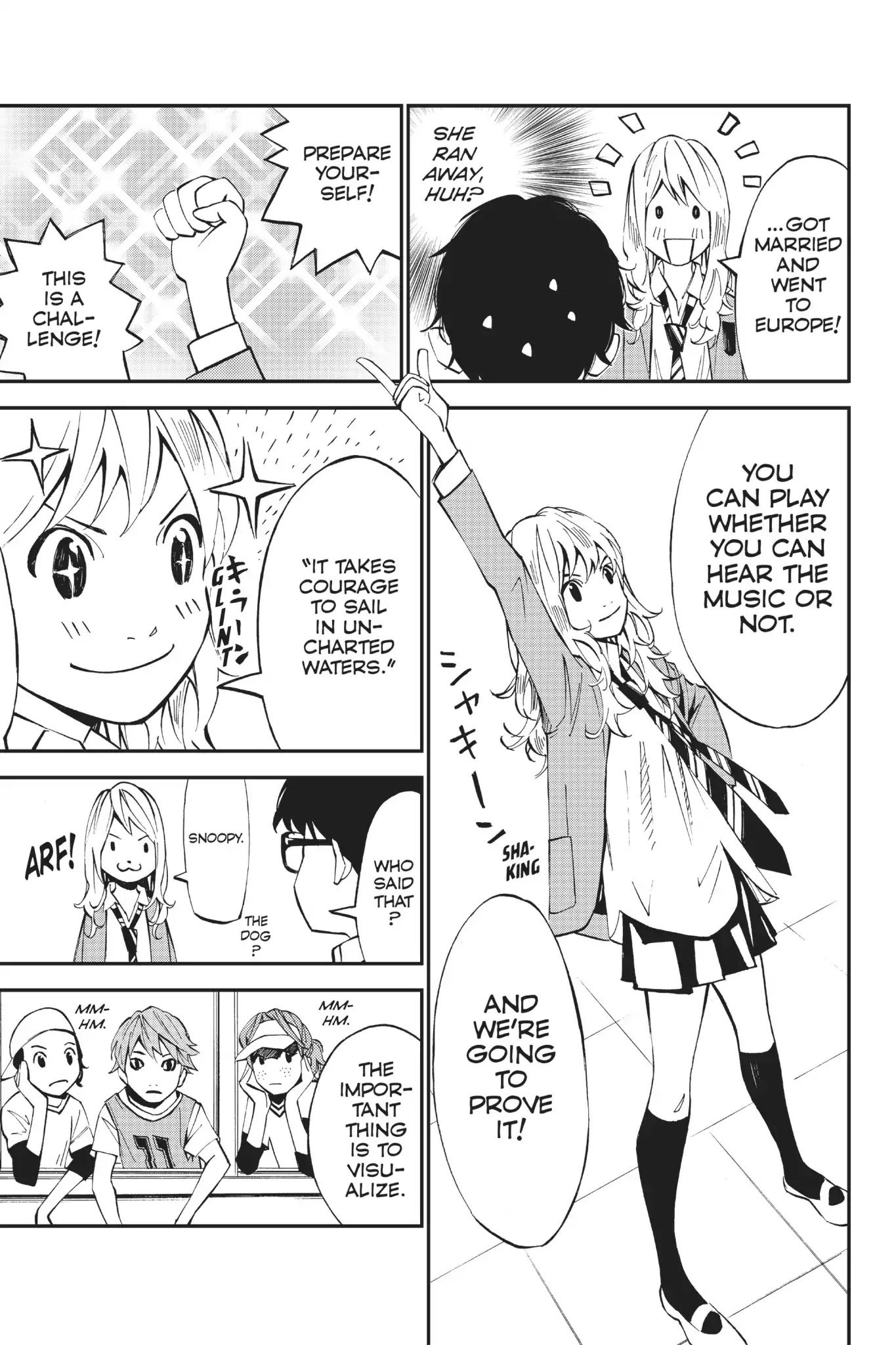 Shigatsu wa Kimi no Uso Chapter 9 page 15 - Chapter 9: The Cassette Recording and The Moon