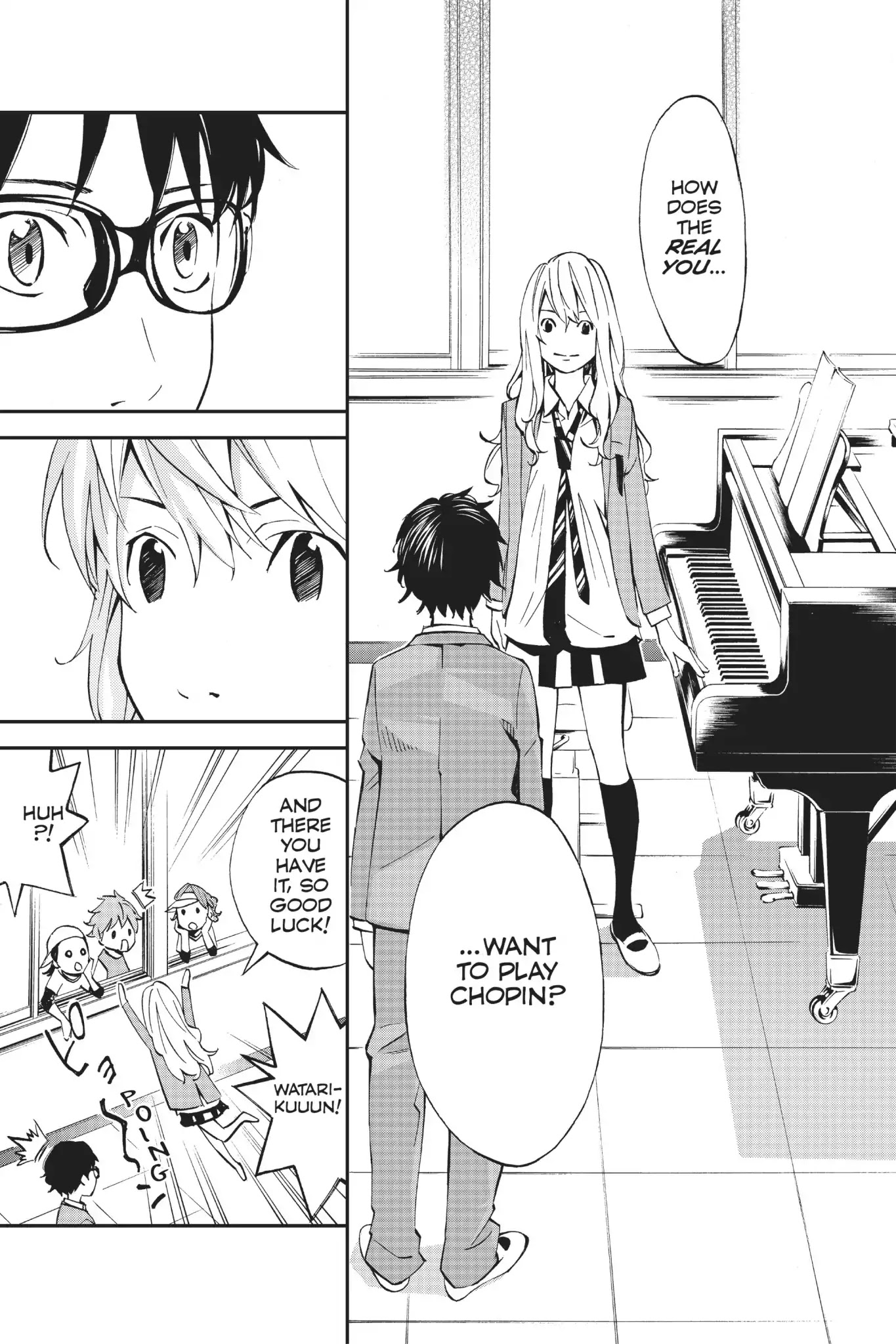 Shigatsu wa Kimi no Uso Chapter 9 page 17 - Chapter 9: The Cassette Recording and The Moon