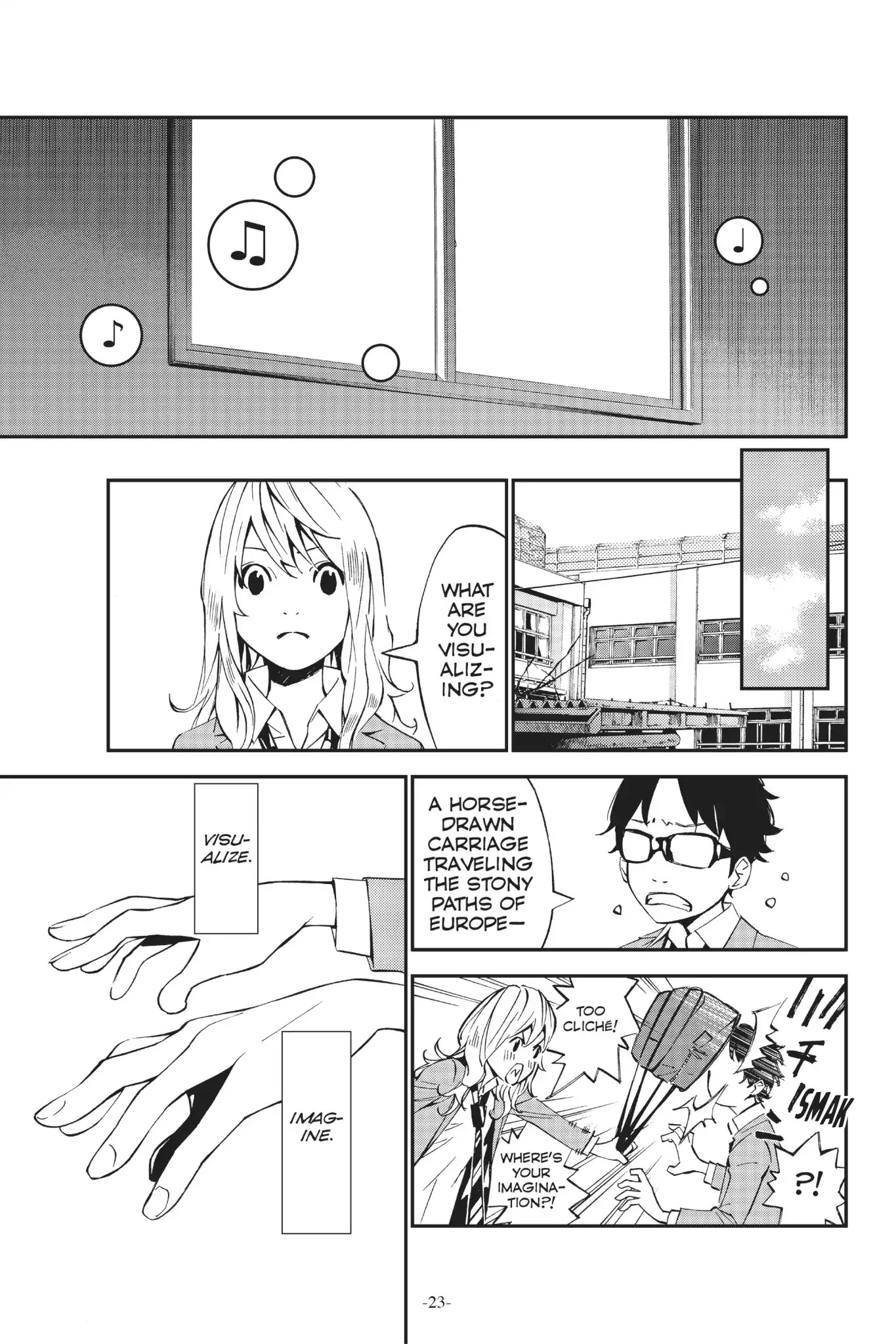 Shigatsu wa Kimi no Uso Chapter 9 page 21 - Chapter 9: The Cassette Recording and The Moon