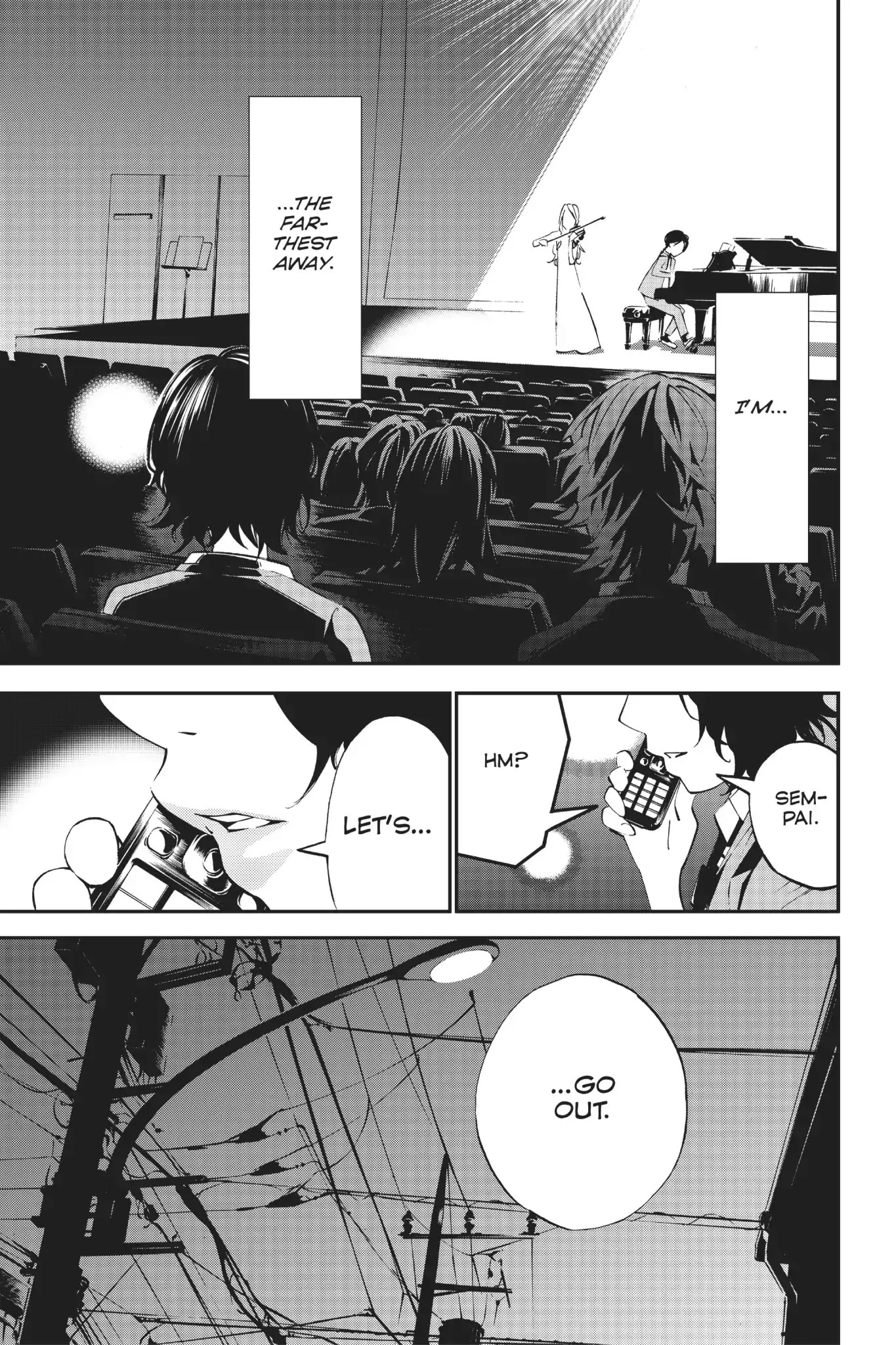 Shigatsu wa Kimi no Uso Chapter 9 page 33 - Chapter 9: The Cassette Recording and The Moon