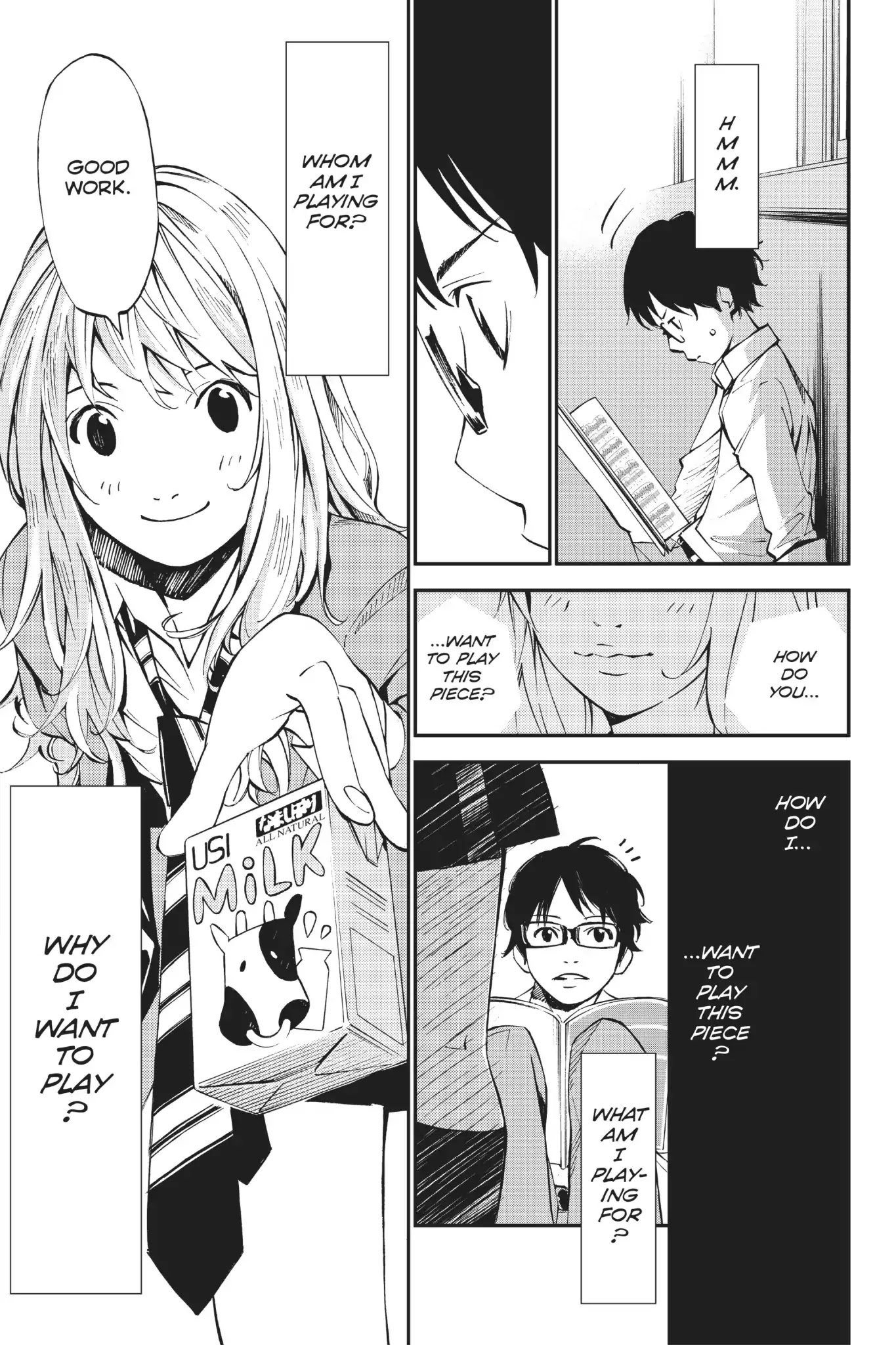 Shigatsu wa Kimi no Uso Chapter 9 page 35 - Chapter 9: The Cassette Recording and The Moon
