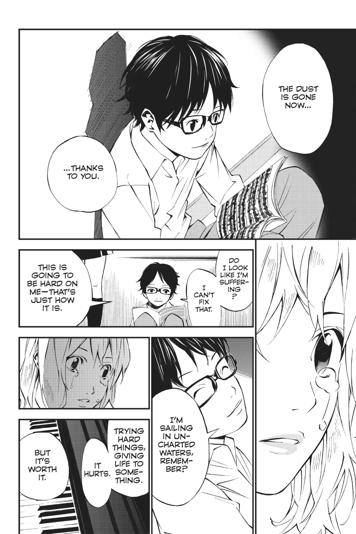 Shigatsu wa Kimi no Uso Chapter 9 page 40 - Chapter 9: The Cassette Recording and The Moon