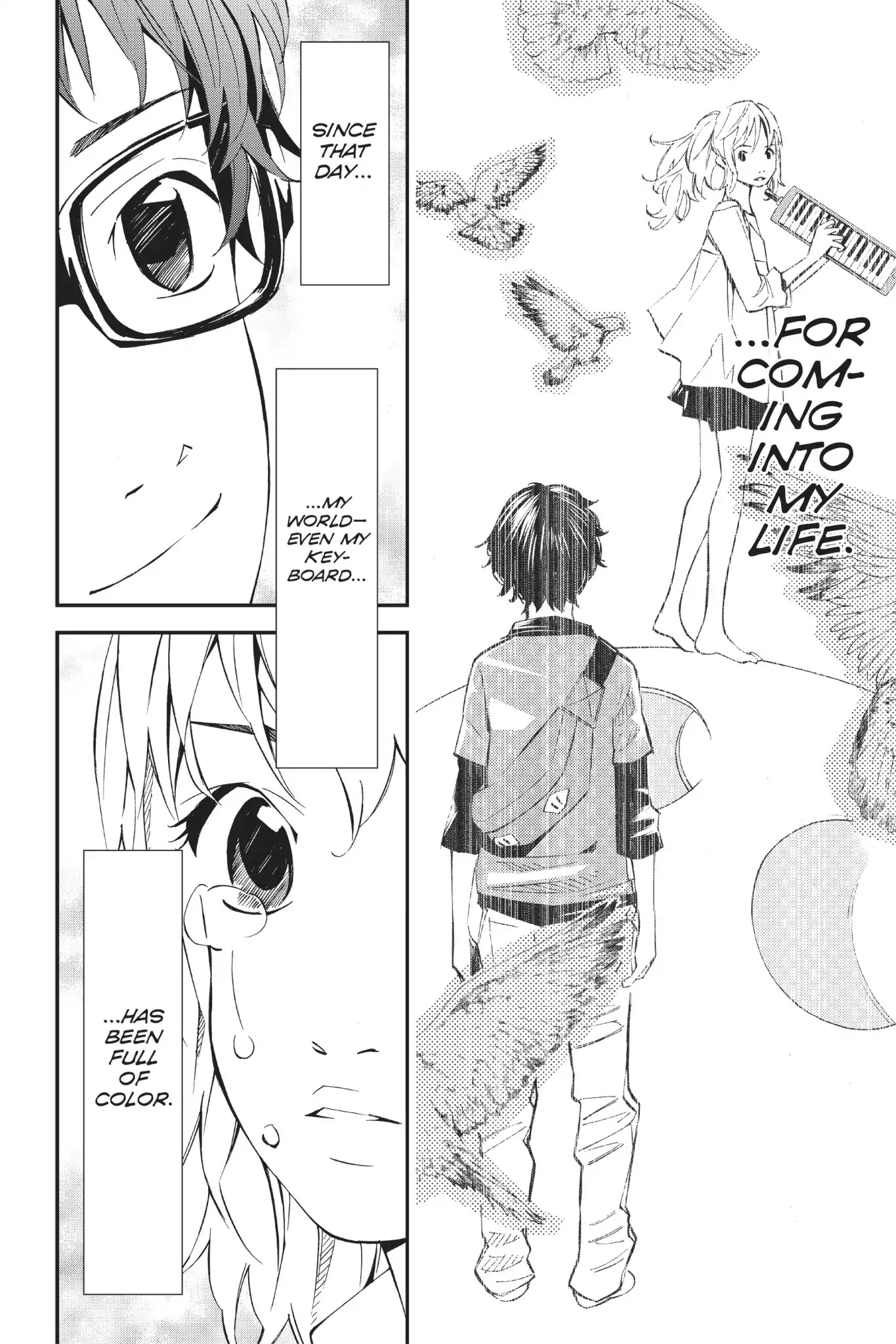 Shigatsu wa Kimi no Uso Chapter 9 page 42 - Chapter 9: The Cassette Recording and The Moon