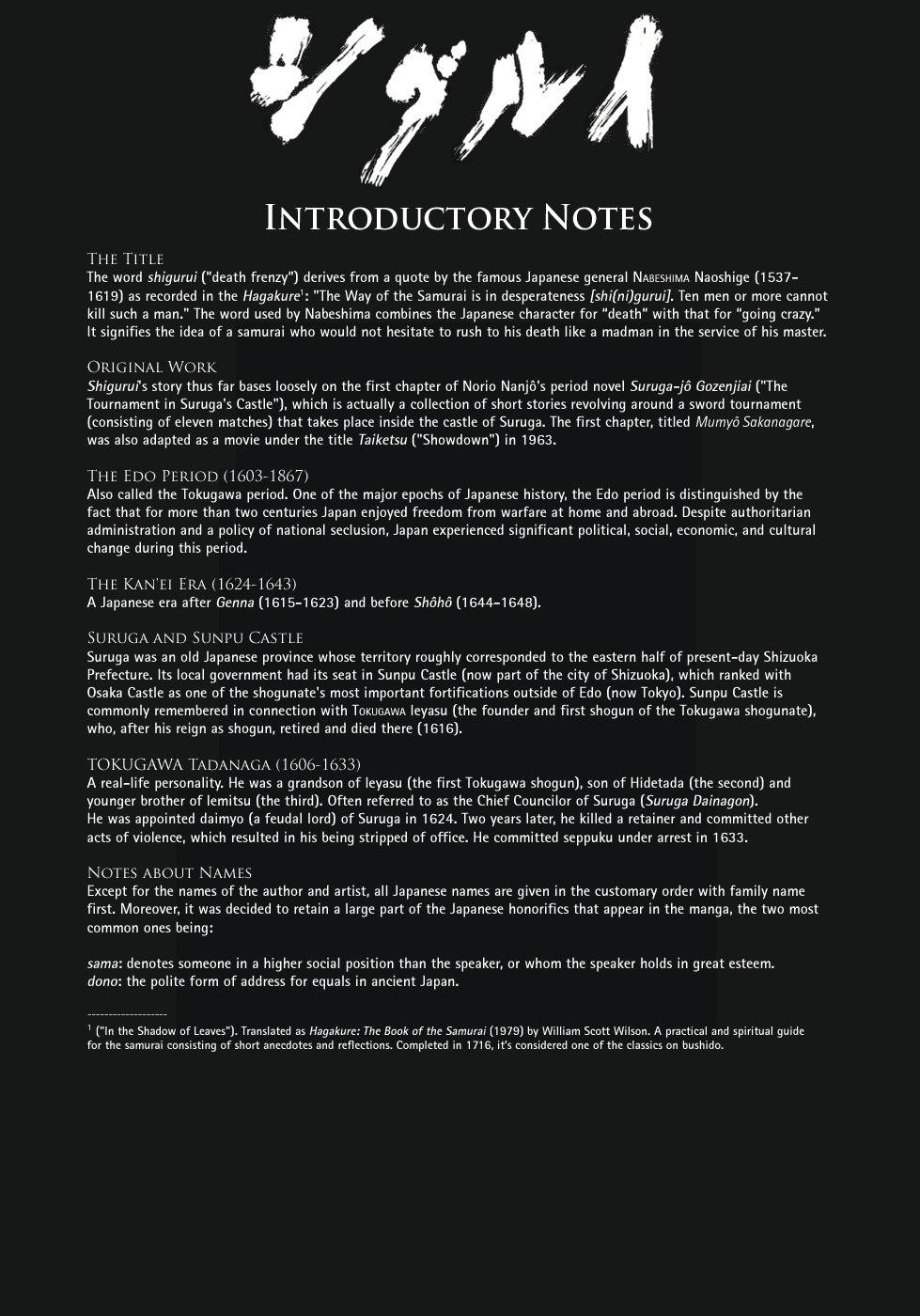 Shigurui Chapter 1 page 3 - Chapter 1: The Tournament in Sunpu Castle