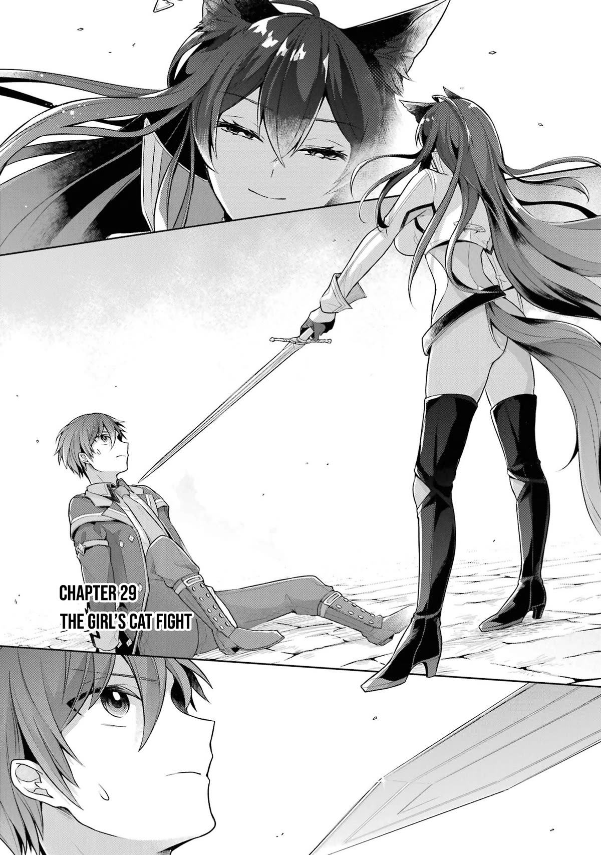 Shijou Saikyou no Daimaou, Murabito A ni Tensei suru Chapter 29 page 2 - Chapter 29: The girl's cat fight