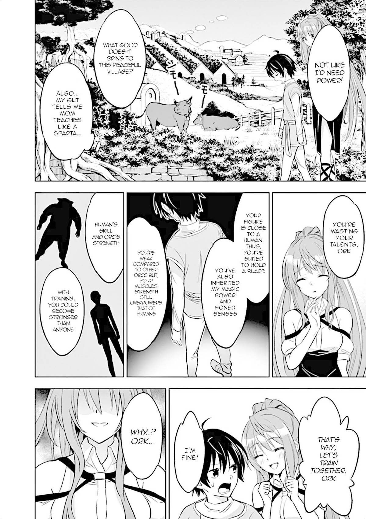 Shijou Saikyou Orc-san no Tanoshii Tanetsuke Harem Zukuri Chapter 1 page 11 - Chapter 1: My reason to become strong