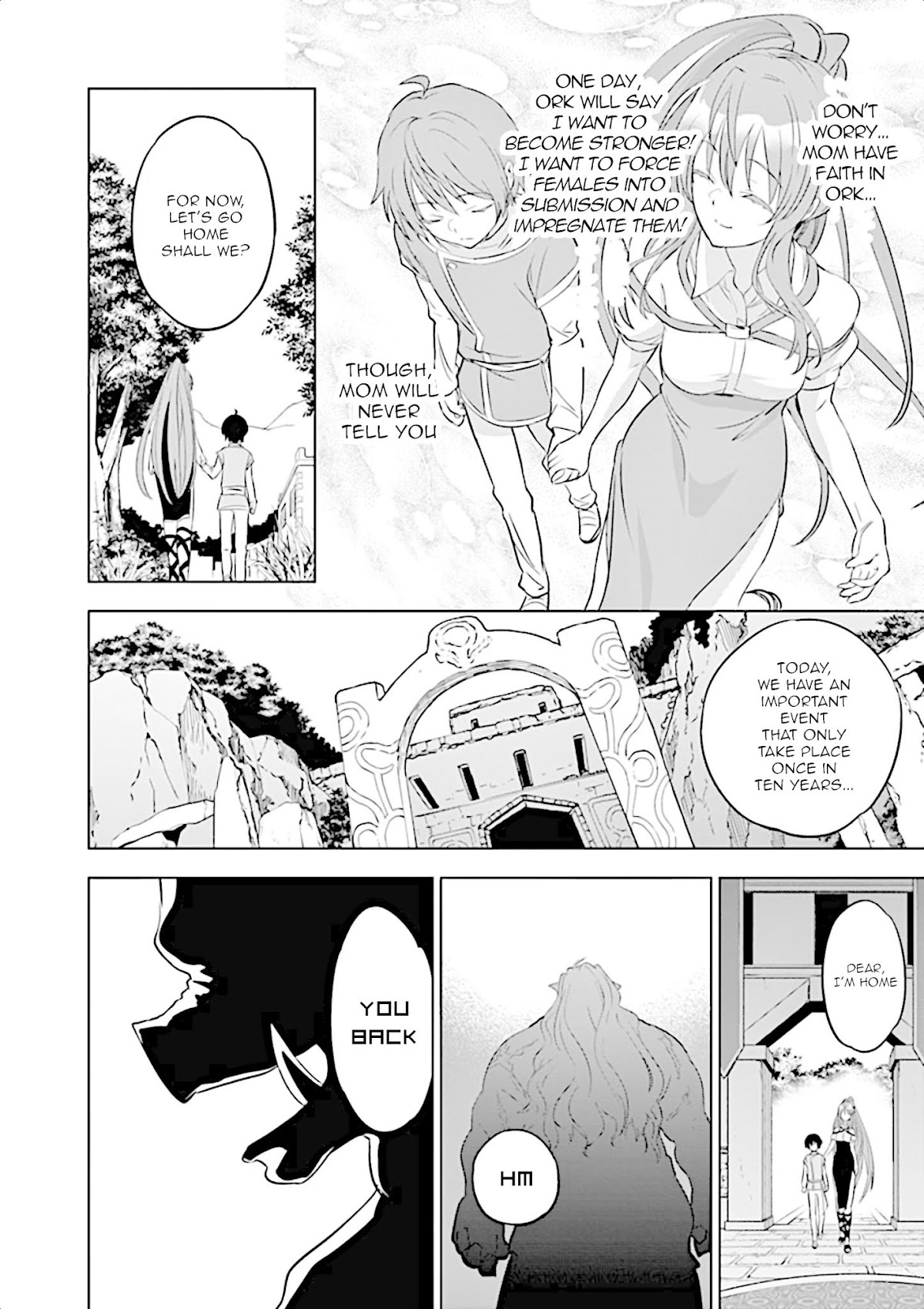 Shijou Saikyou Orc-san no Tanoshii Tanetsuke Harem Zukuri Chapter 1 page 17 - Chapter 1: My reason to become strong