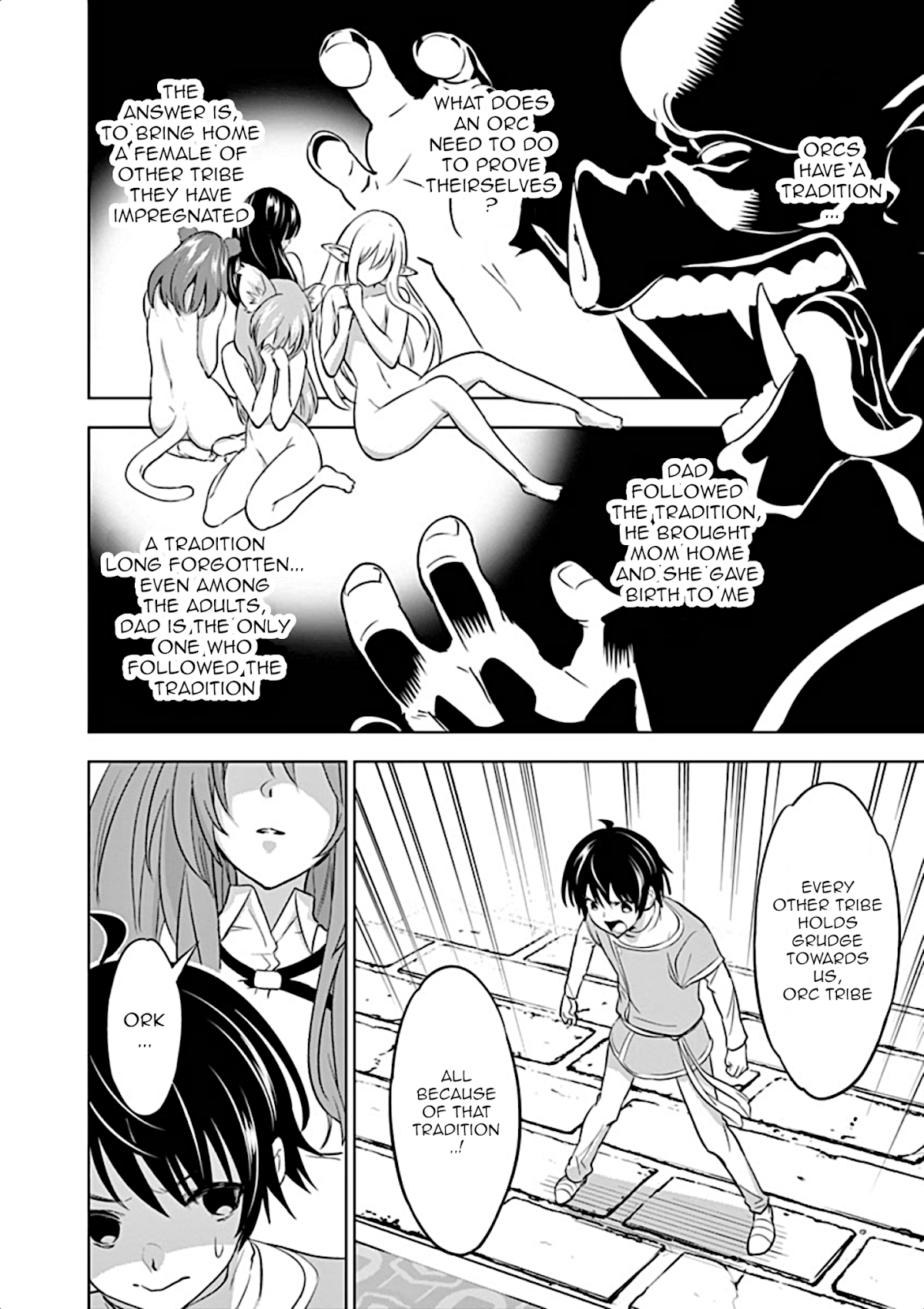 Shijou Saikyou Orc-san no Tanoshii Tanetsuke Harem Zukuri Chapter 1 page 21 - Chapter 1: My reason to become strong