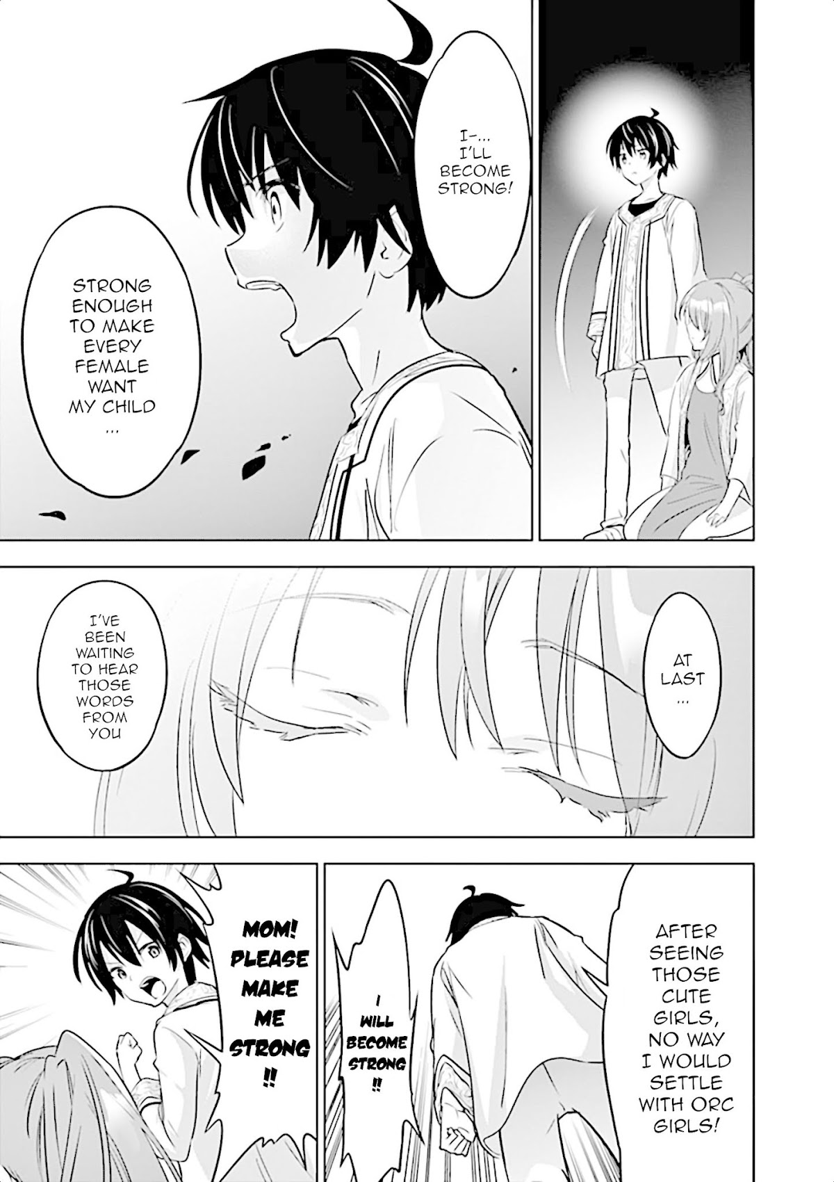 Shijou Saikyou Orc-san no Tanoshii Tanetsuke Harem Zukuri Chapter 1 page 33 - Chapter 1: My reason to become strong