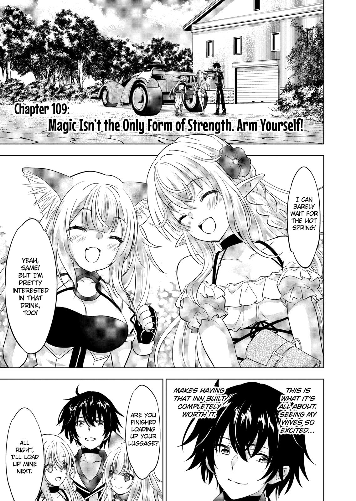 Shijou Saikyou Orc-san no Tanoshii Tanetsuke Harem Zukuri Chapter 109 page 1 - Chapter 109