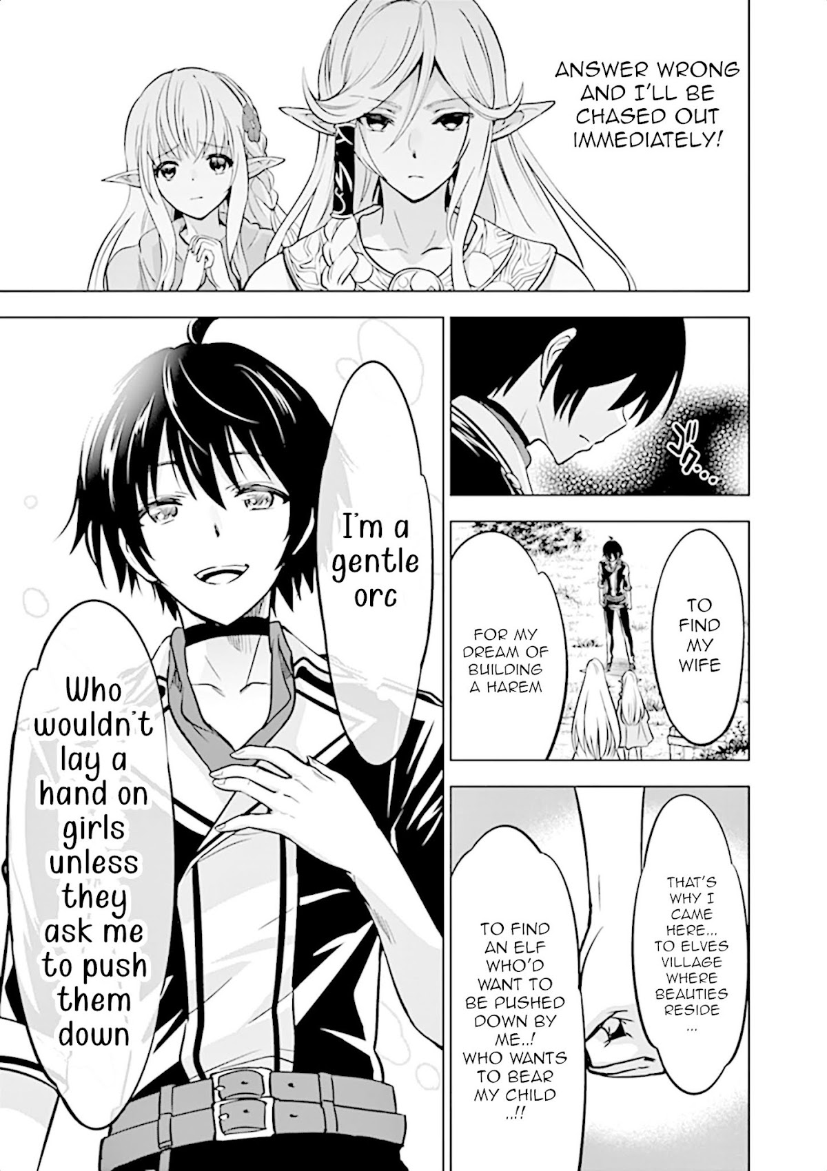 Shijou Saikyou Orc-san no Tanoshii Tanetsuke Harem Zukuri Chapter 14 page 12 - Chapter 14: Ork-san in Elf village