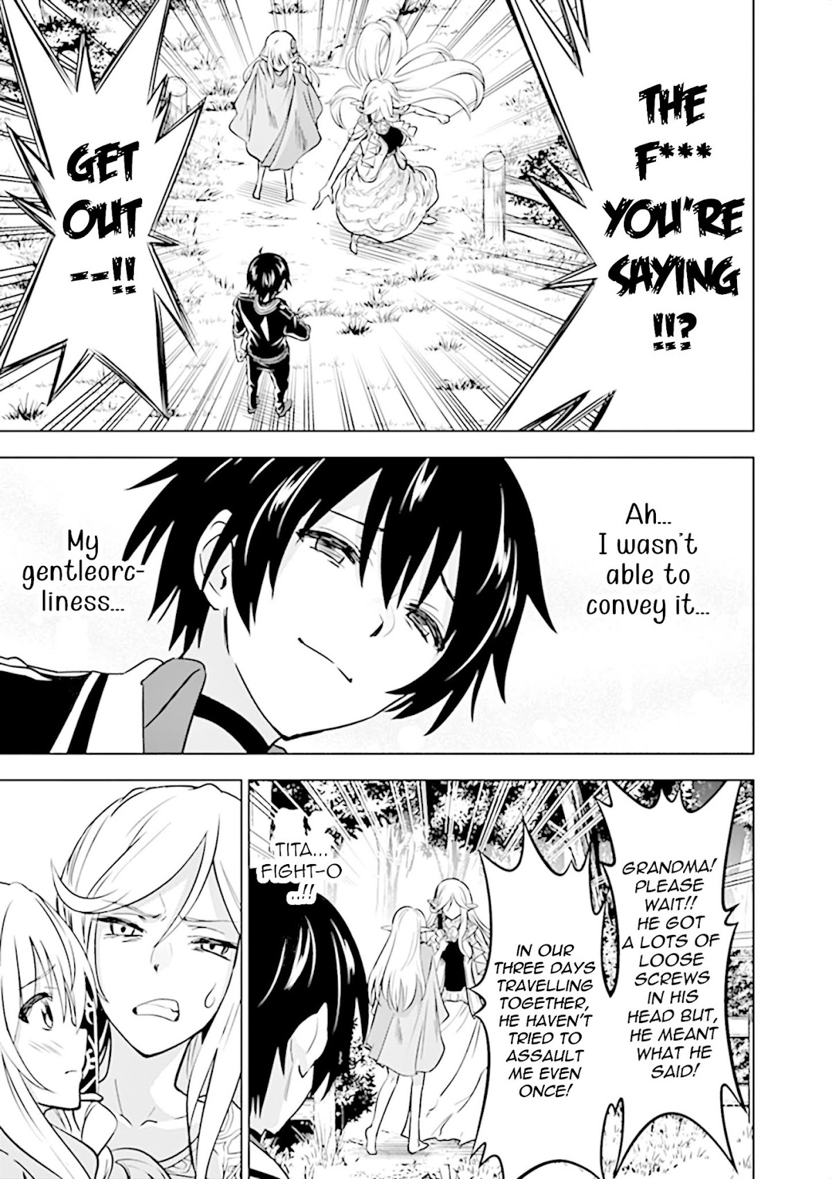 Shijou Saikyou Orc-san no Tanoshii Tanetsuke Harem Zukuri Chapter 14 page 14 - Chapter 14: Ork-san in Elf village
