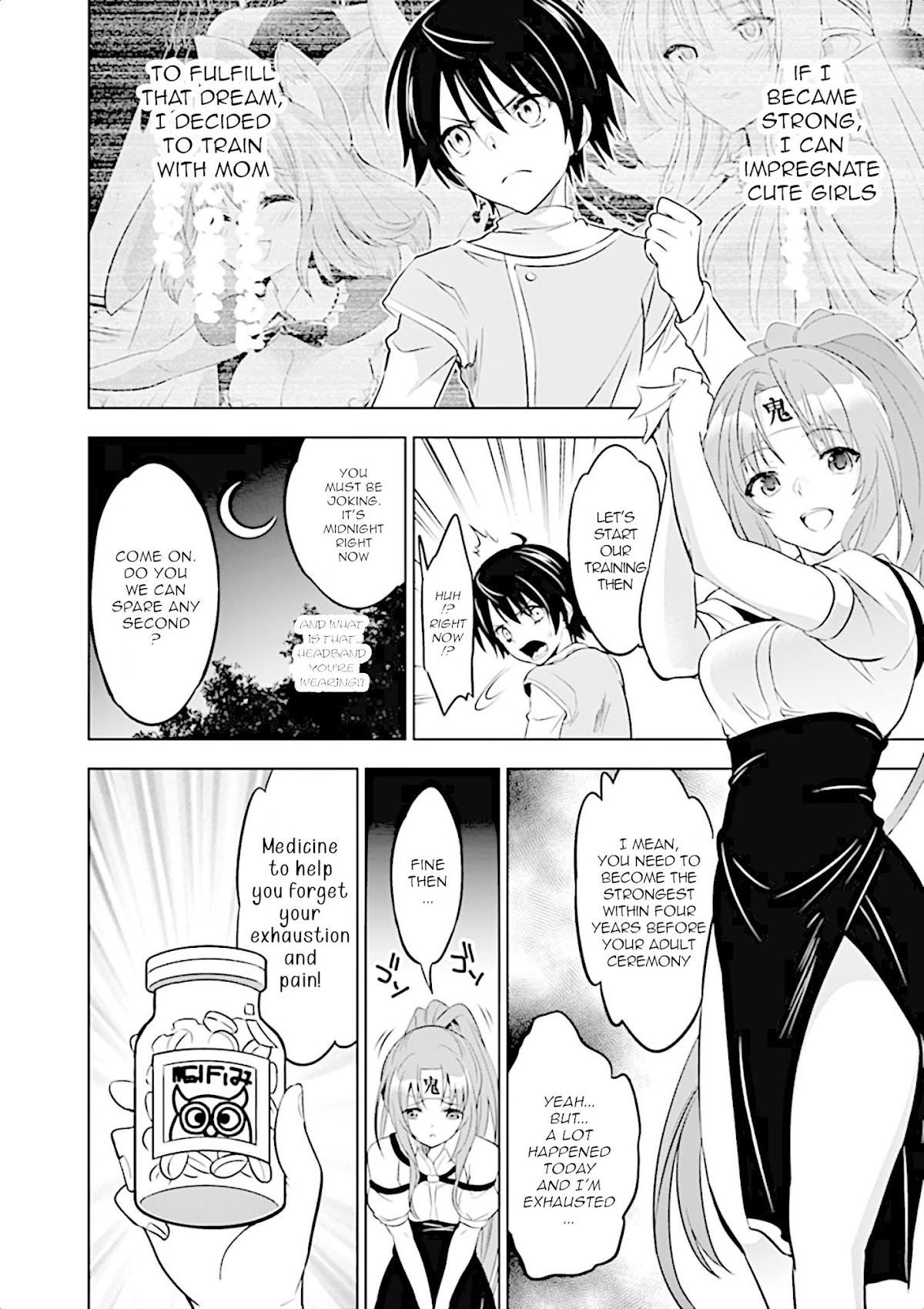 Shijou Saikyou Orc-san no Tanoshii Tanetsuke Harem Zukuri Chapter 2 page 3 - Chapter 2: Female Knight's training is a bit rough