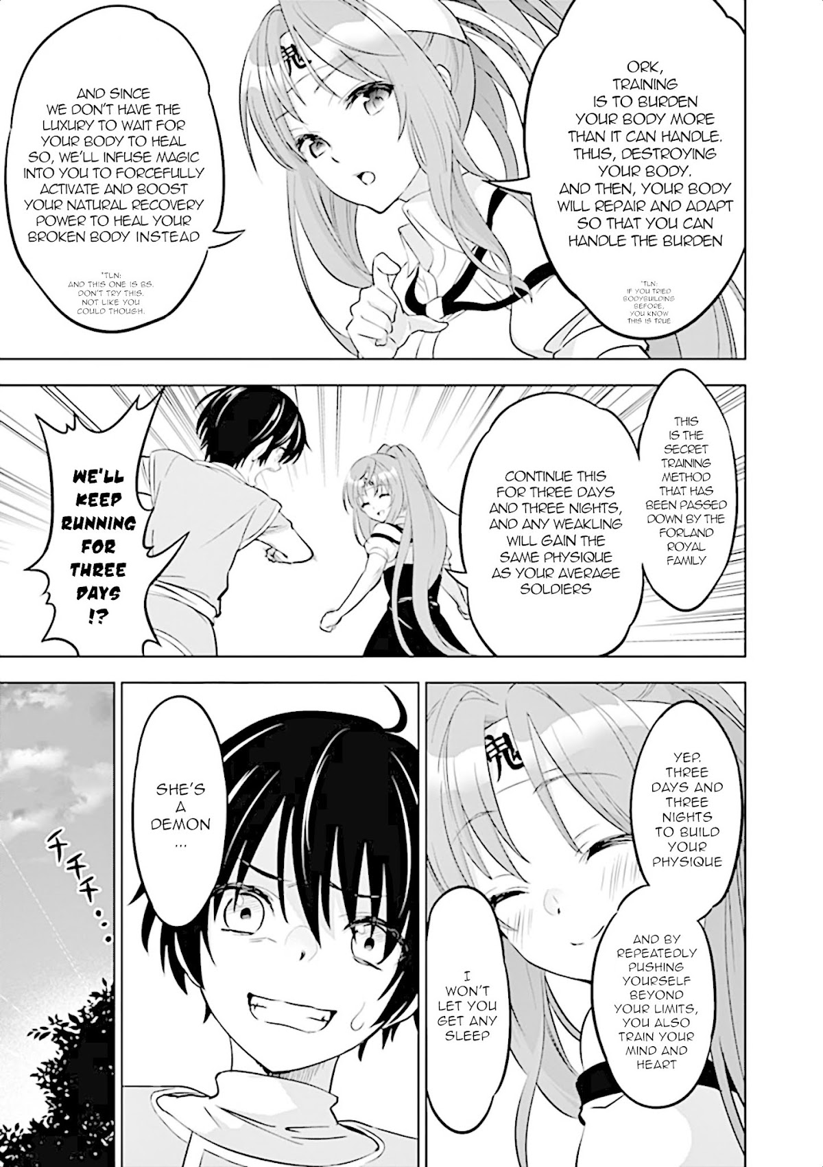 Shijou Saikyou Orc-san no Tanoshii Tanetsuke Harem Zukuri Chapter 2 page 6 - Chapter 2: Female Knight's training is a bit rough