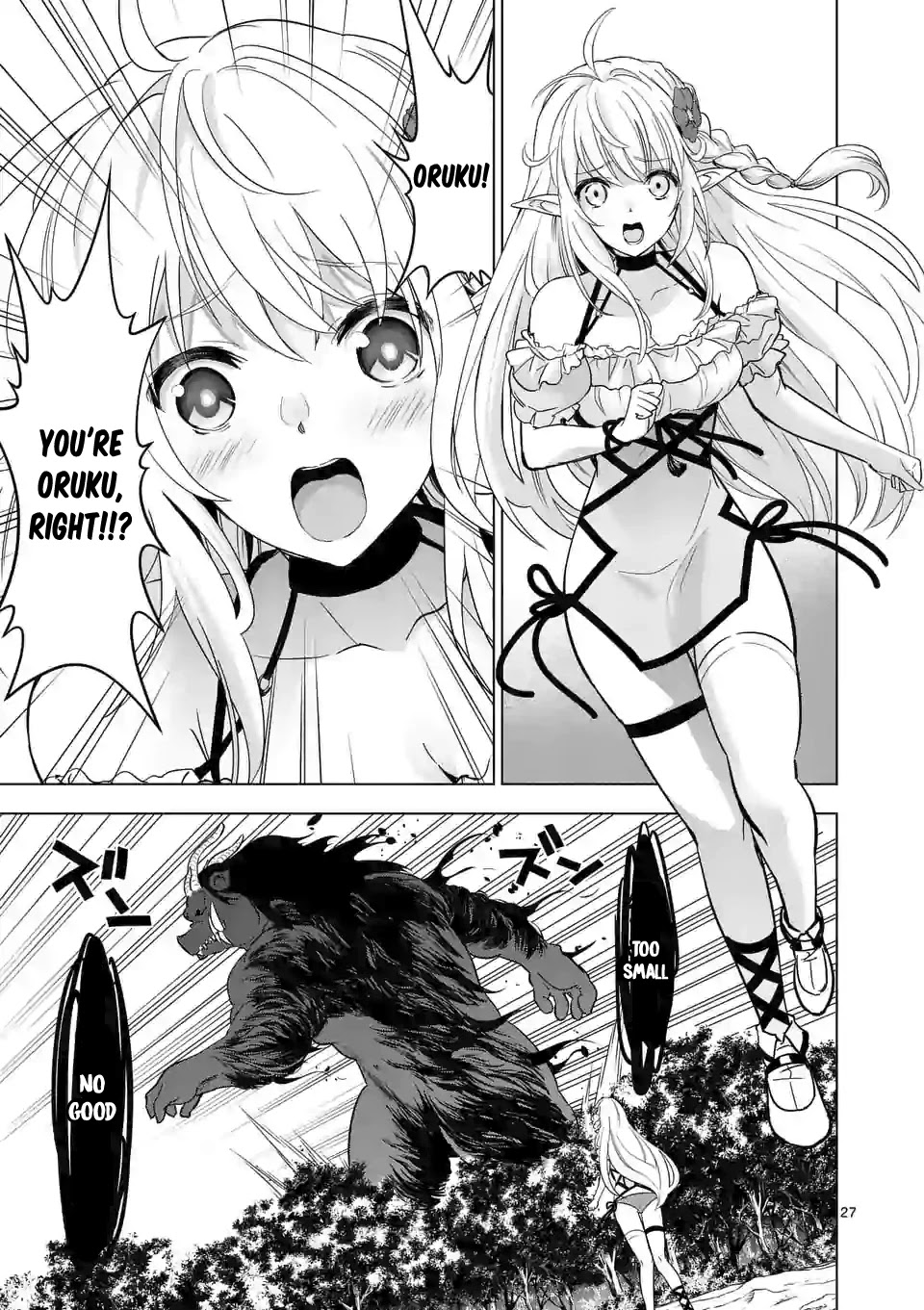 Shijou Saikyou Orc-san no Tanoshii Tanetsuke Harem Zukuri Chapter 21 page 28 - Chapter 21: Evolutive Orc's Power