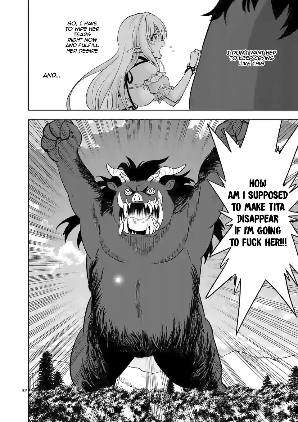 Shijou Saikyou Orc-san no Tanoshii Tanetsuke Harem Zukuri Chapter 21 page 33 - Chapter 21: Evolutive Orc's Power