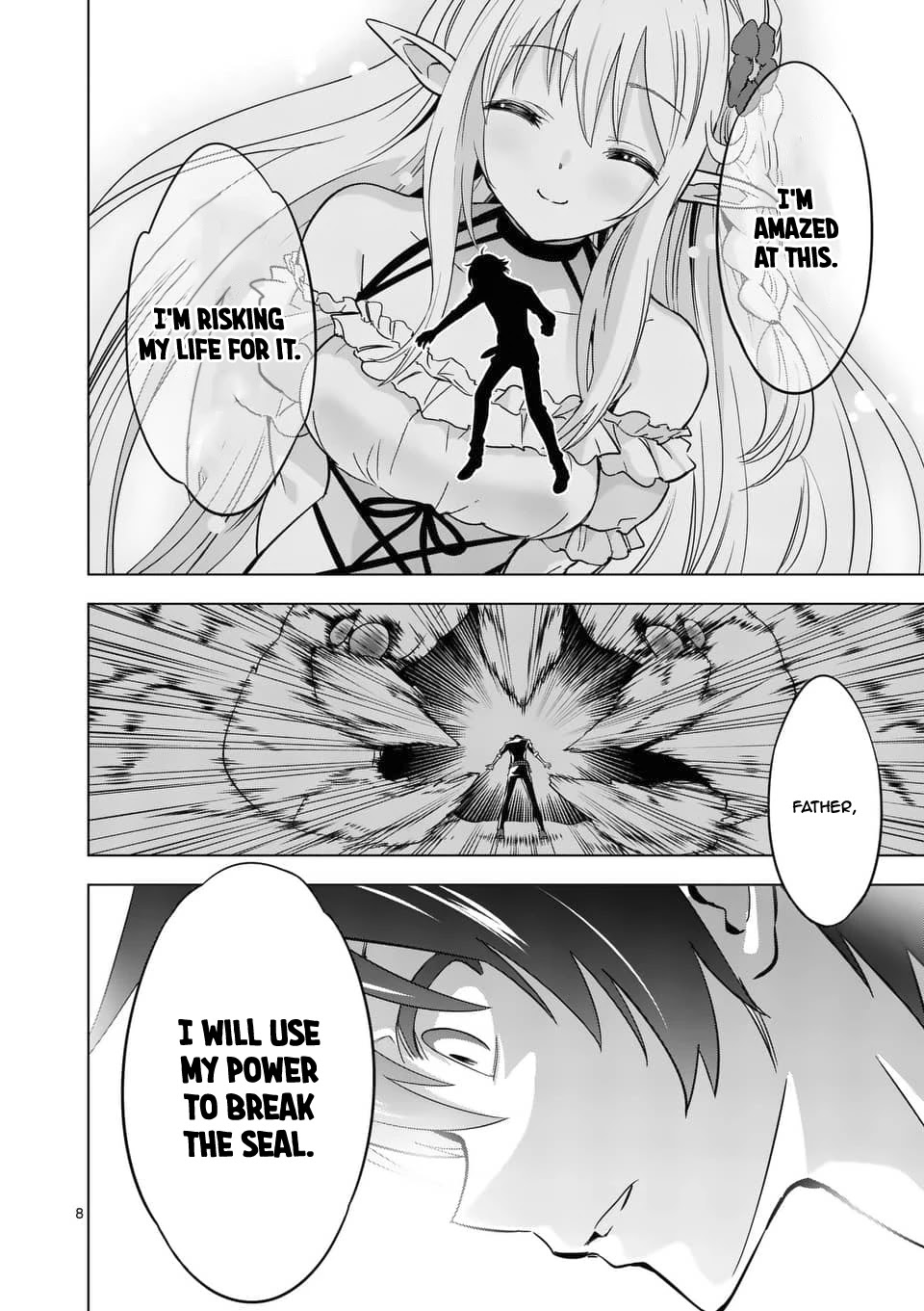Shijou Saikyou Orc-san no Tanoshii Tanetsuke Harem Zukuri Chapter 21 page 9 - Chapter 21: Evolutive Orc's Power