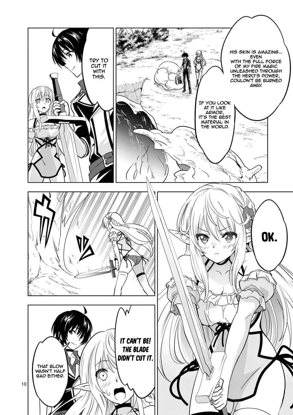 Shijou Saikyou Orc-san no Tanoshii Tanetsuke Harem Zukuri Chapter 23 page 11 - Chapter 23: Orc-san's Support For Elf Village