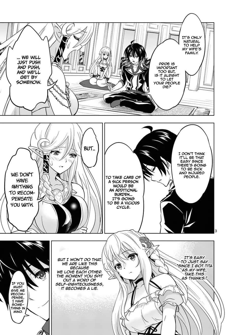 Shijou Saikyou Orc-san no Tanoshii Tanetsuke Harem Zukuri Chapter 23 page 4 - Chapter 23: Orc-san's Support For Elf Village