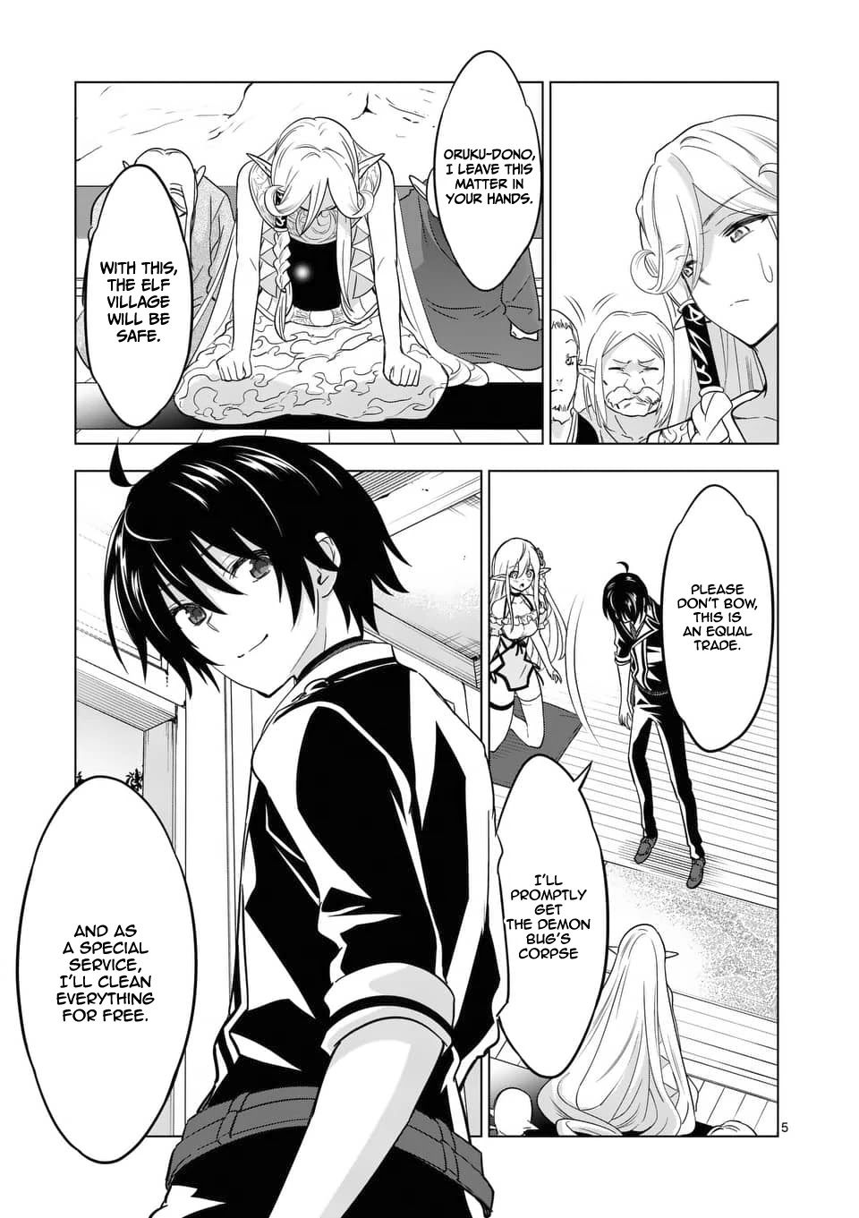 Shijou Saikyou Orc-san no Tanoshii Tanetsuke Harem Zukuri Chapter 23 page 6 - Chapter 23: Orc-san's Support For Elf Village