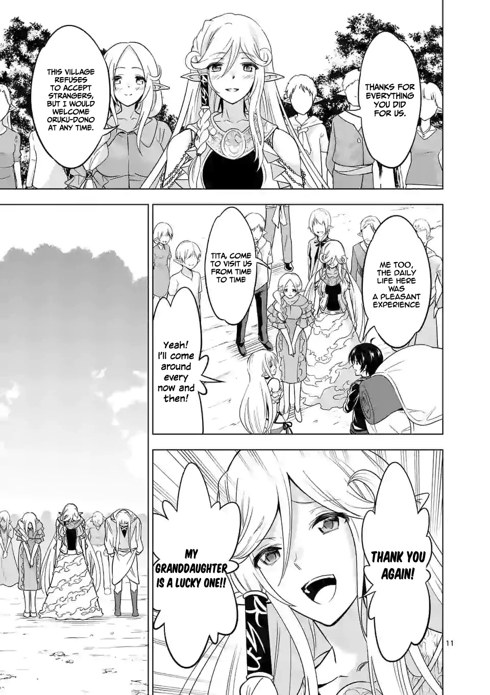Shijou Saikyou Orc-san no Tanoshii Tanetsuke Harem Zukuri Chapter 24 page 12 - Chapter 24: Orc-san's Departure
