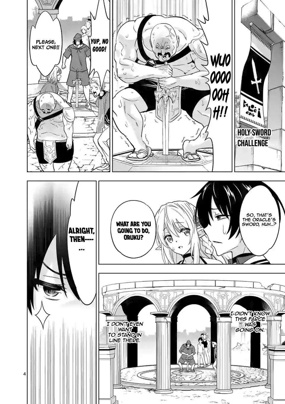 Shijou Saikyou Orc-san no Tanoshii Tanetsuke Harem Zukuri Chapter 26 page 5 - Chapter 26: Orc-san And The Sword Priestess