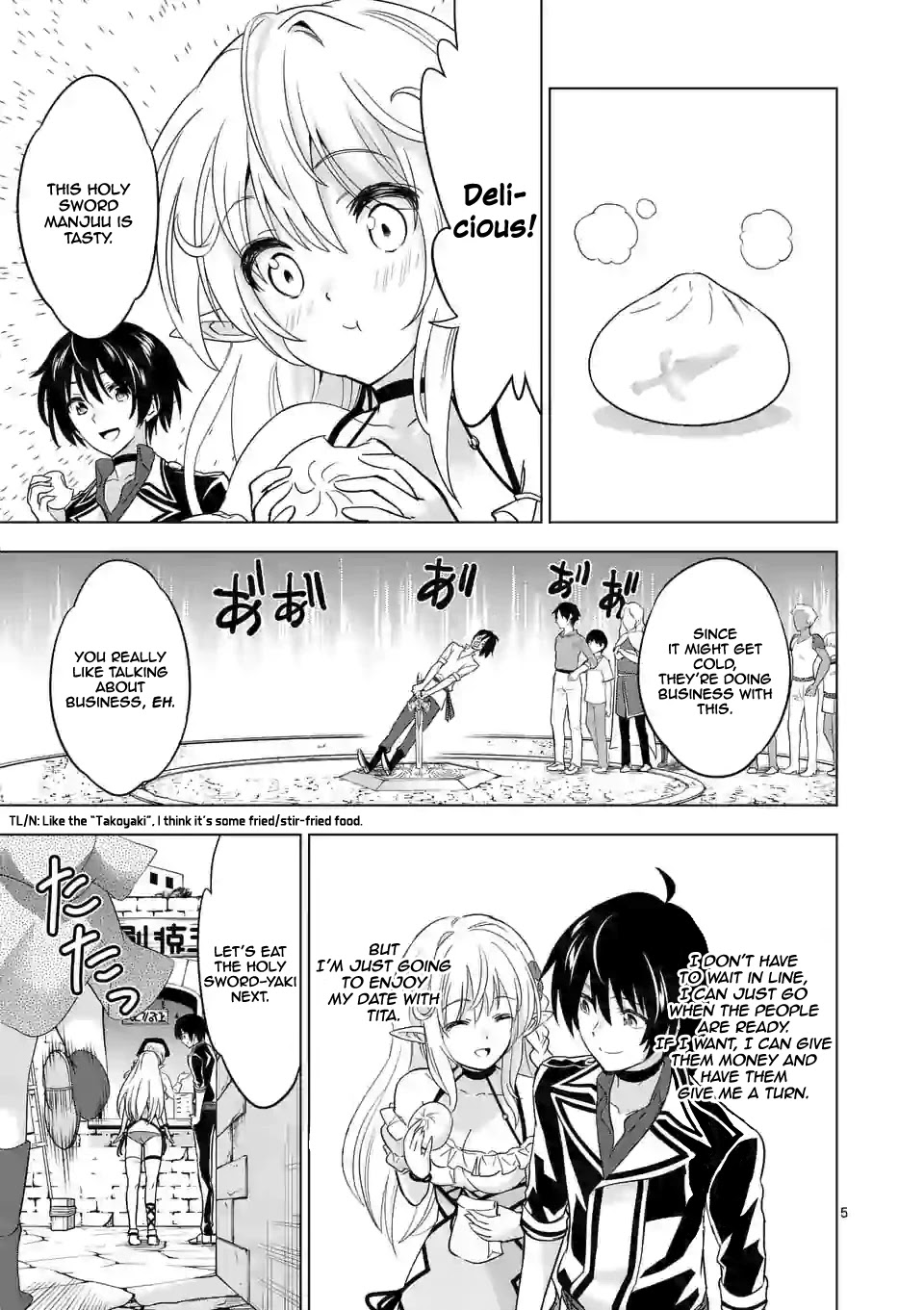 Shijou Saikyou Orc-san no Tanoshii Tanetsuke Harem Zukuri Chapter 26 page 6 - Chapter 26: Orc-san And The Sword Priestess