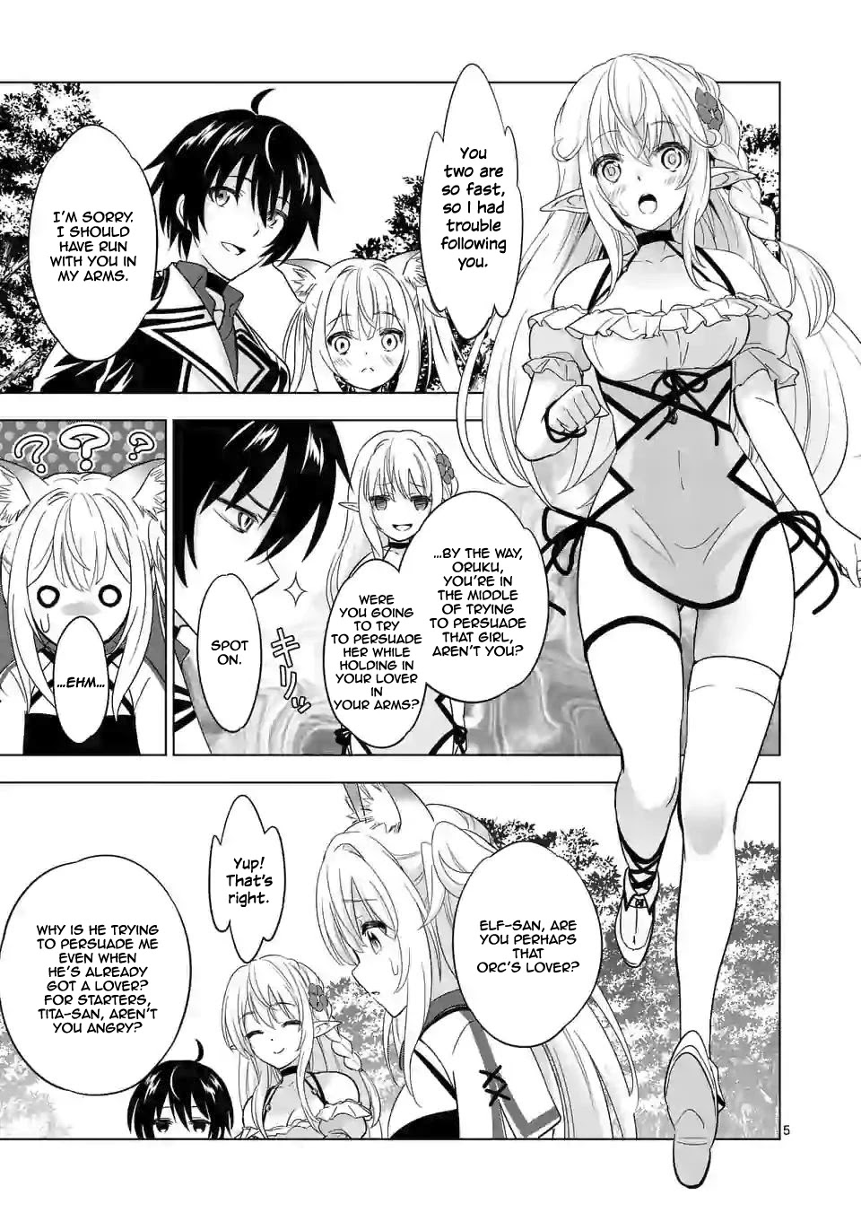 Shijou Saikyou Orc-san no Tanoshii Tanetsuke Harem Zukuri Chapter 27 page 5 - Chapter 27: Orc-san And The Oracle's Sword