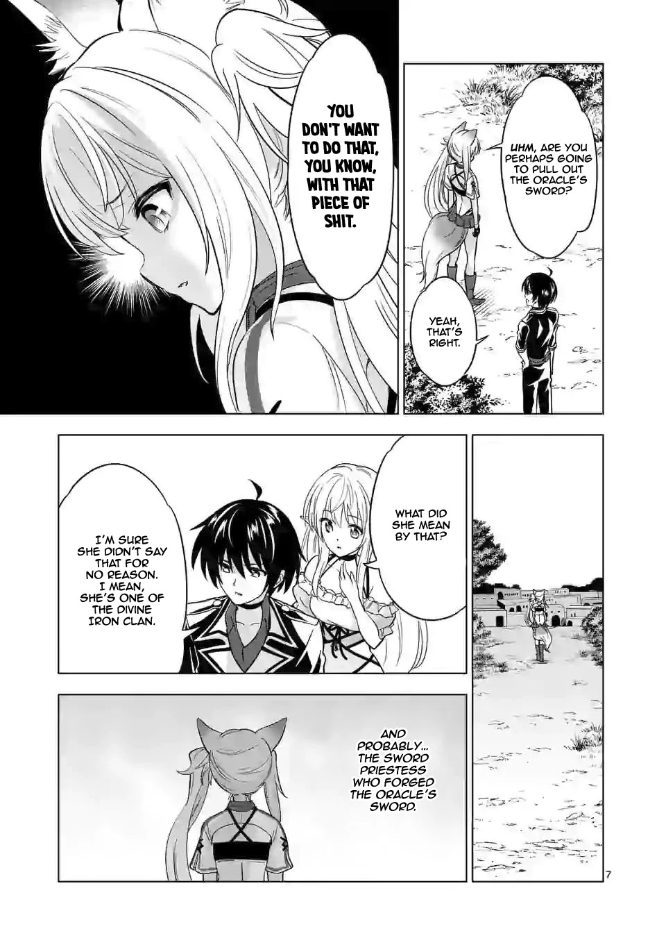 Shijou Saikyou Orc-san no Tanoshii Tanetsuke Harem Zukuri Chapter 27 page 7 - Chapter 27: Orc-san And The Oracle's Sword