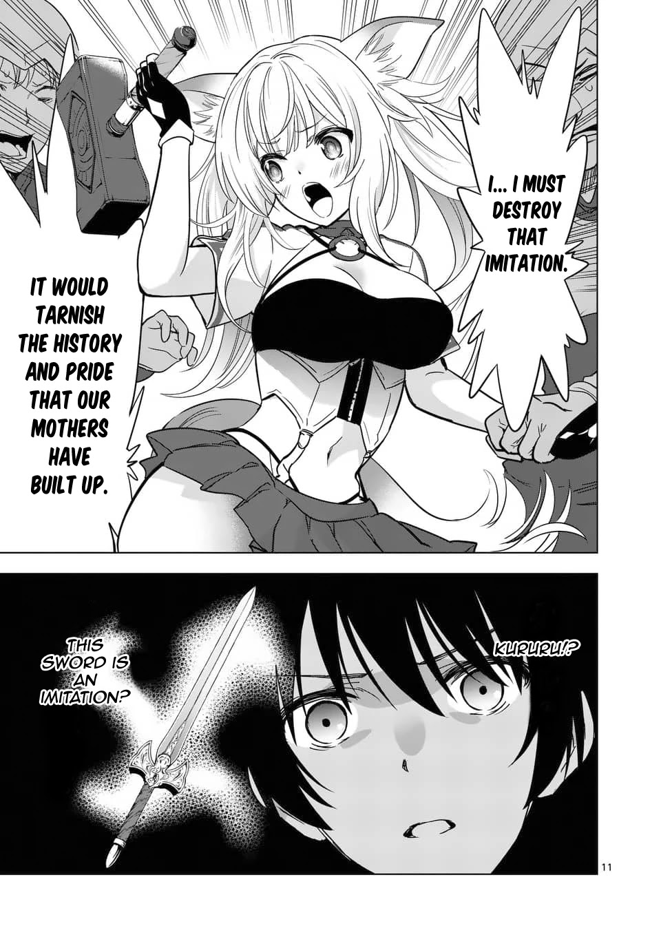 Shijou Saikyou Orc-san no Tanoshii Tanetsuke Harem Zukuri Chapter 28 page 12 - Chapter 28: Orc-san And The Duel