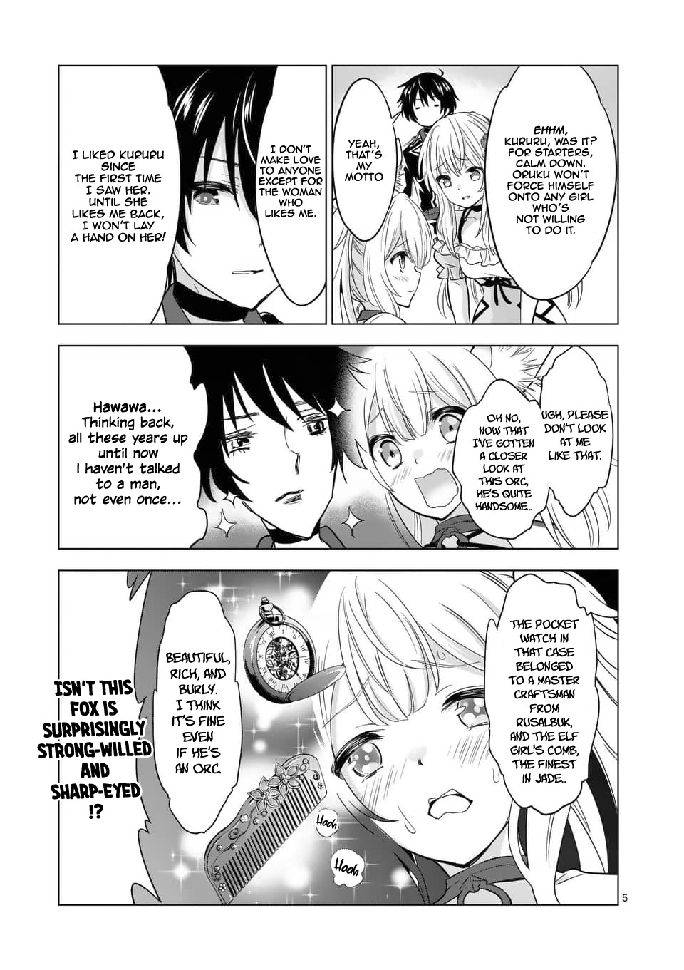 Shijou Saikyou Orc-san no Tanoshii Tanetsuke Harem Zukuri Chapter 29.1 page 6 - Chapter 29.1: Orc-san's Lesson