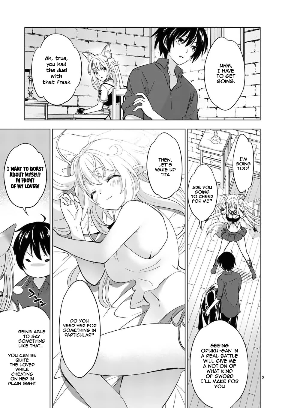 Shijou Saikyou Orc-san no Tanoshii Tanetsuke Harem Zukuri Chapter 30 page 4 - Chapter 30: Orc-san's Passion