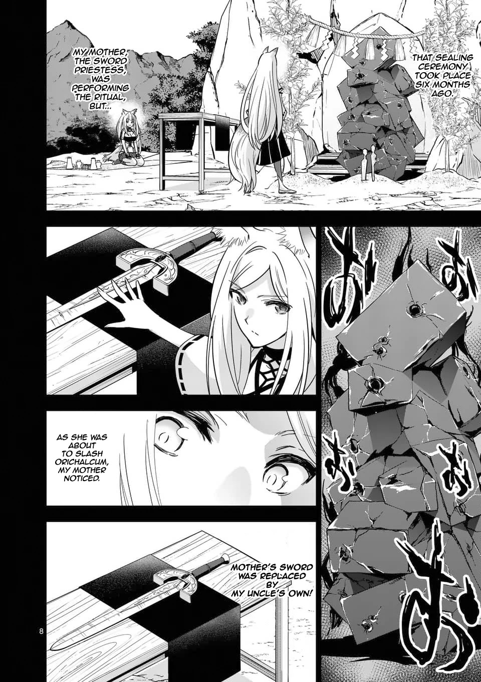 Shijou Saikyou Orc-san no Tanoshii Tanetsuke Harem Zukuri Chapter 33 page 9 - Chapter 33: Orc-san And Kitsune-san's Sad Memories