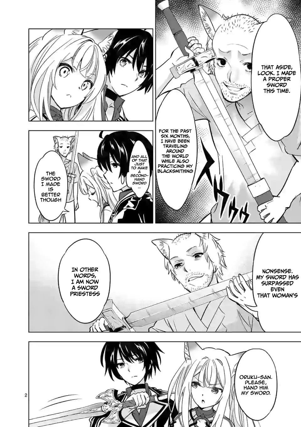 Shijou Saikyou Orc-san no Tanoshii Tanetsuke Harem Zukuri Chapter 36.1 page 3 - Chapter 36.1: Orc-san's Angel and Demon