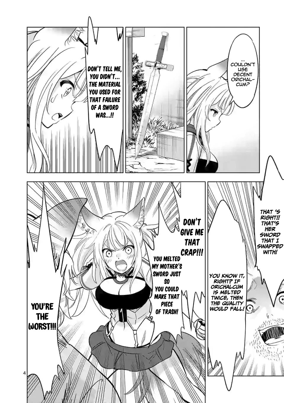 Shijou Saikyou Orc-san no Tanoshii Tanetsuke Harem Zukuri Chapter 36.1 page 5 - Chapter 36.1: Orc-san's Angel and Demon