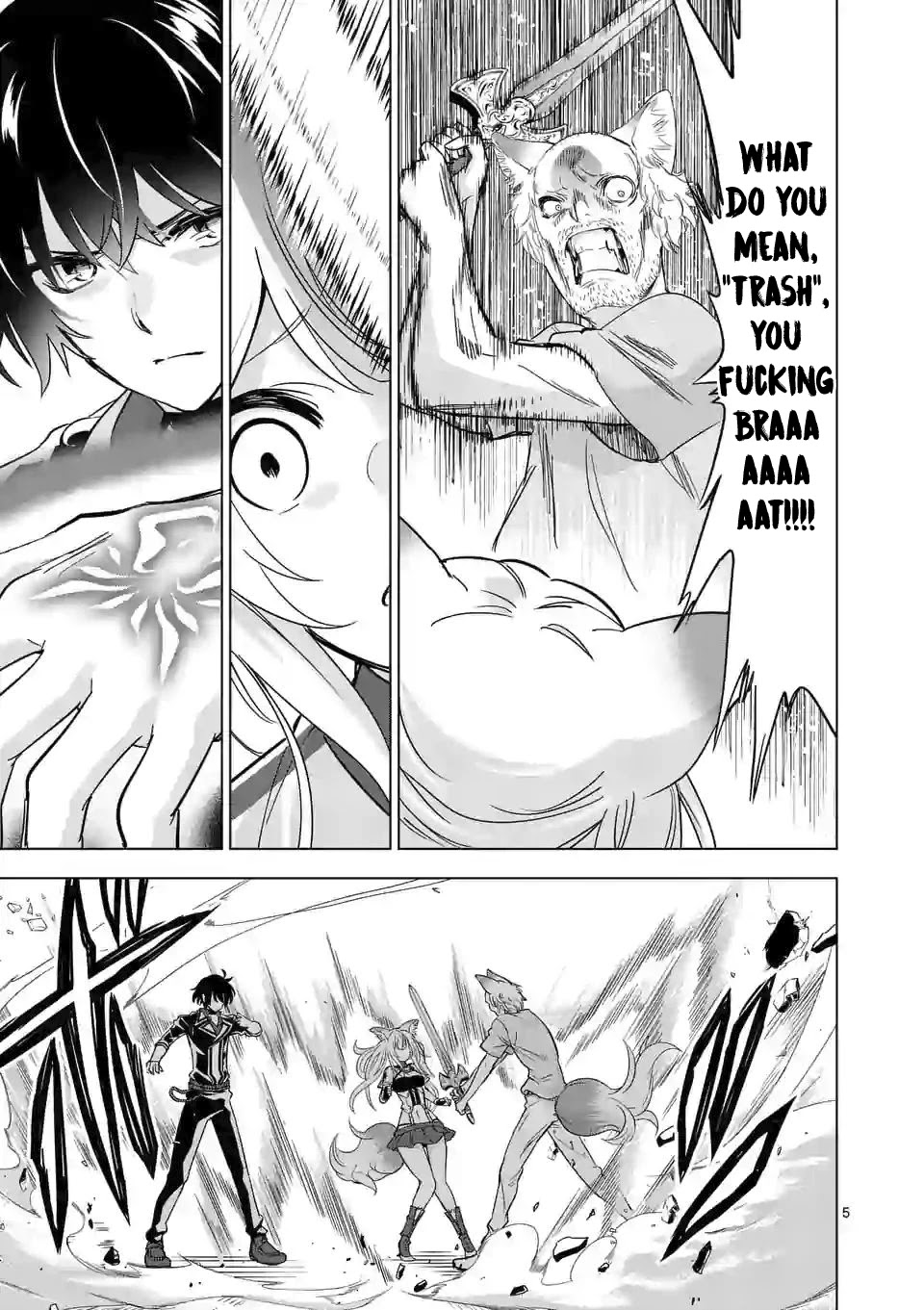 Shijou Saikyou Orc-san no Tanoshii Tanetsuke Harem Zukuri Chapter 36.1 page 6 - Chapter 36.1: Orc-san's Angel and Demon