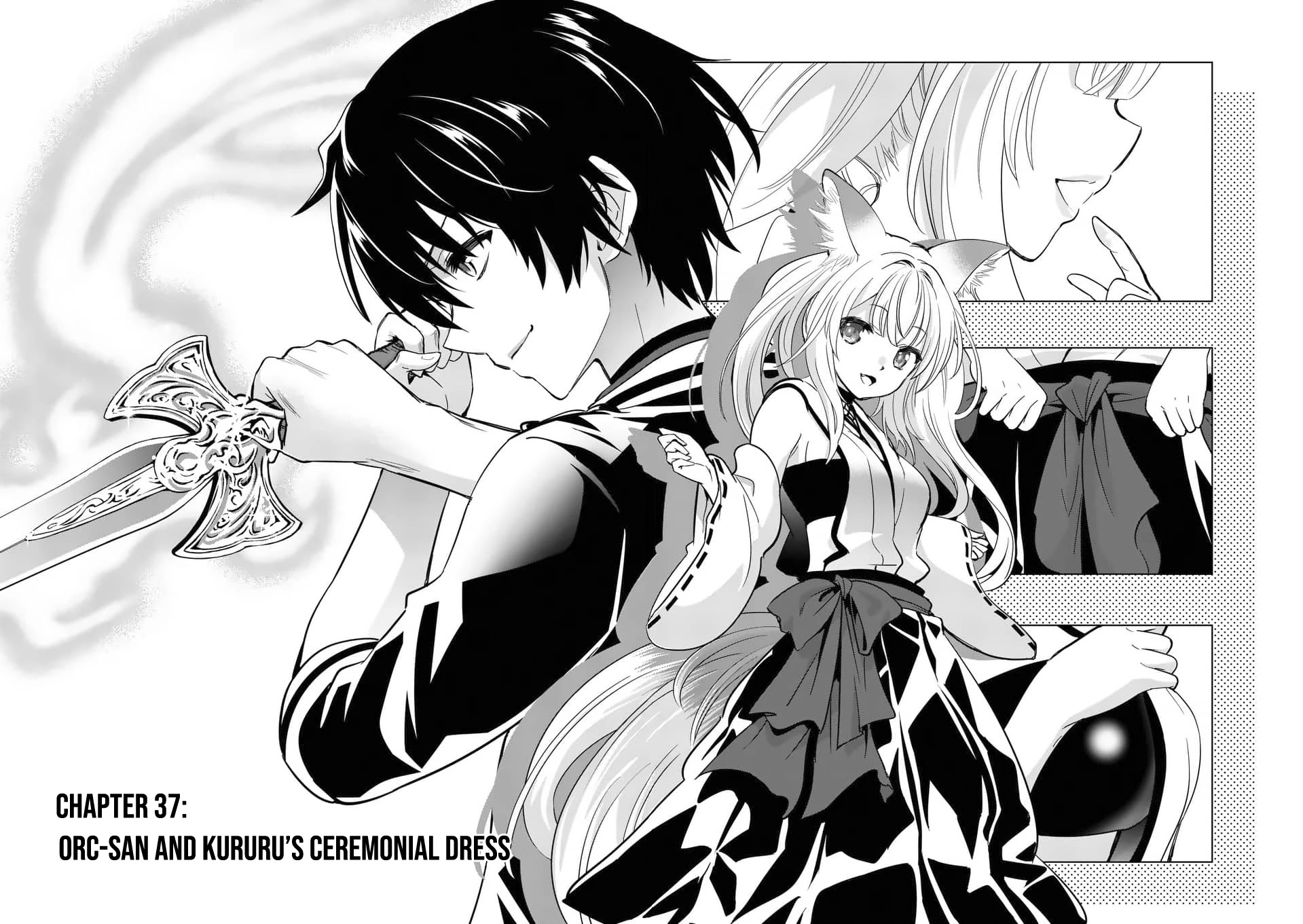 Shijou Saikyou Orc-san no Tanoshii Tanetsuke Harem Zukuri Chapter 37 page 3 - Chapter 37: Orc-san And Kuruku's Ceremonial Dress