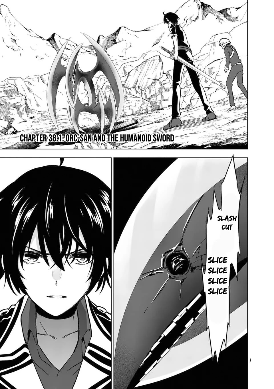 Shijou Saikyou Orc-san no Tanoshii Tanetsuke Harem Zukuri Chapter 38.1 page 2 - Chapter 38.1: Orc-san And The Humanoid Sword