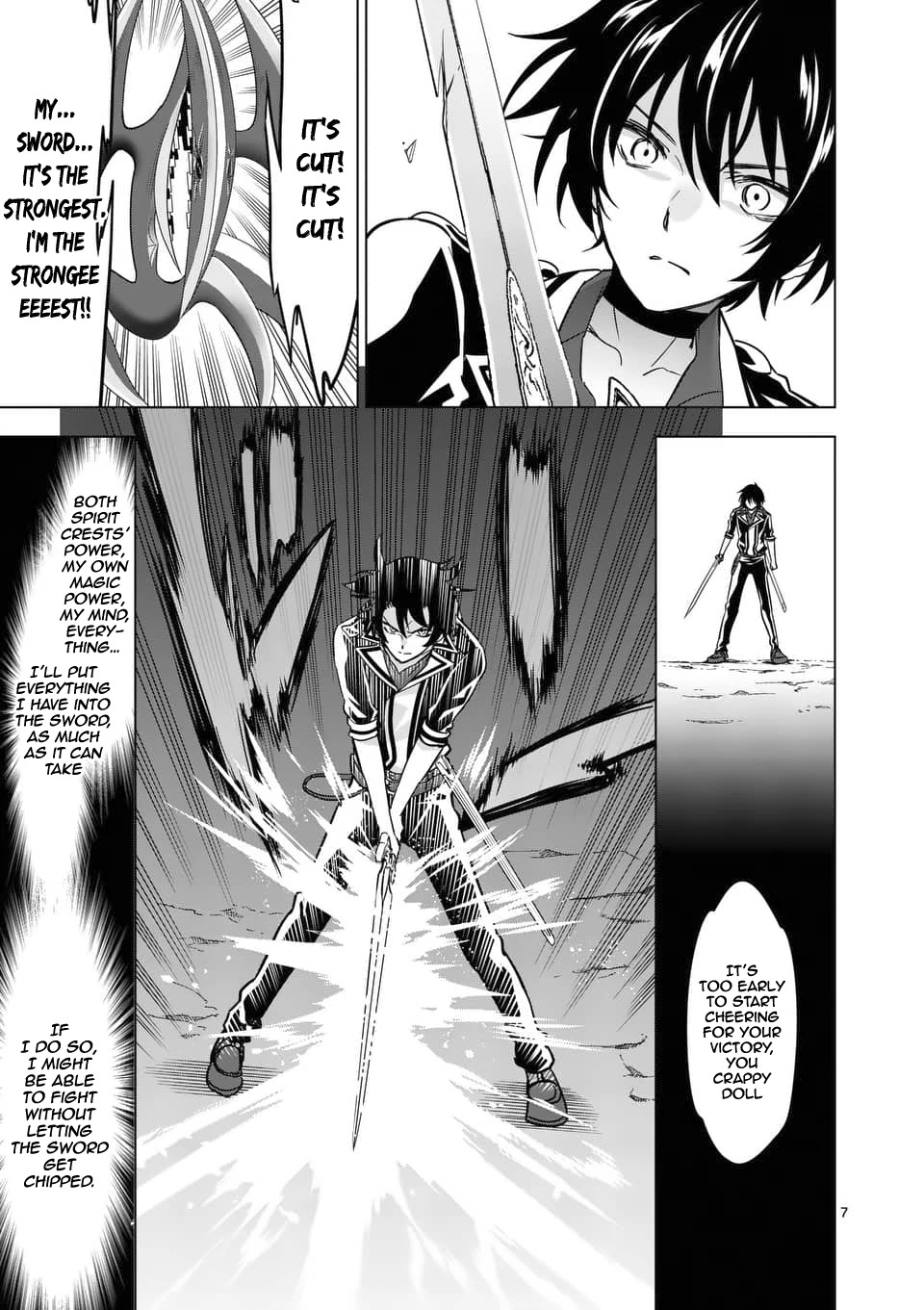 Shijou Saikyou Orc-san no Tanoshii Tanetsuke Harem Zukuri Chapter 38.1 page 8 - Chapter 38.1: Orc-san And The Humanoid Sword