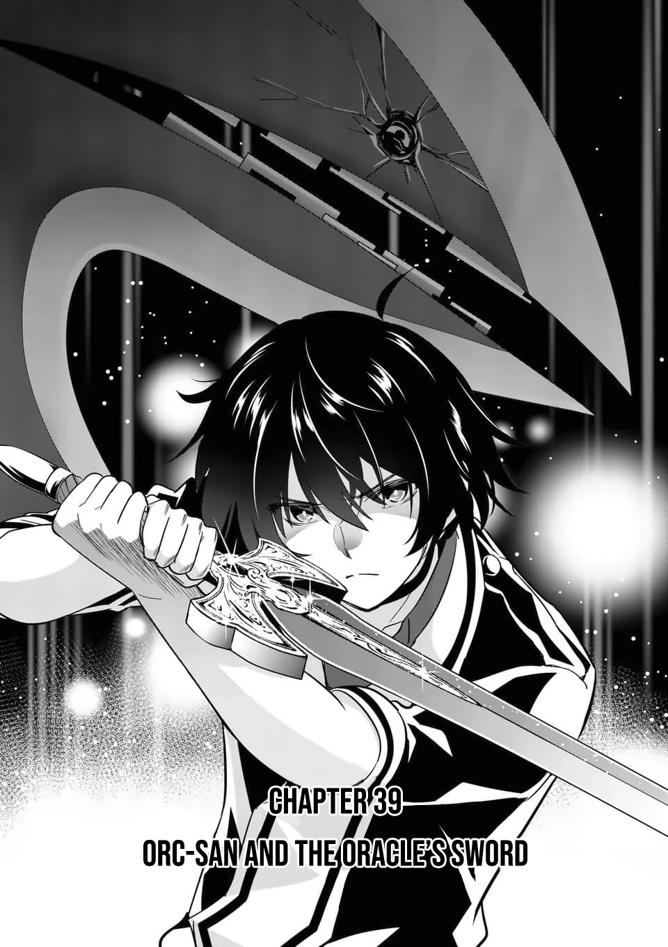 Shijou Saikyou Orc-san no Tanoshii Tanetsuke Harem Zukuri Chapter 39.1 page 2 - Chapter 39.1: Orc-san And The Oracle's Sword