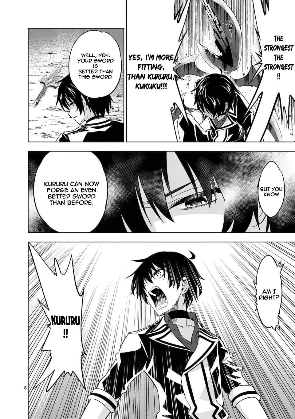 Shijou Saikyou Orc-san no Tanoshii Tanetsuke Harem Zukuri Chapter 39.1 page 9 - Chapter 39.1: Orc-san And The Oracle's Sword