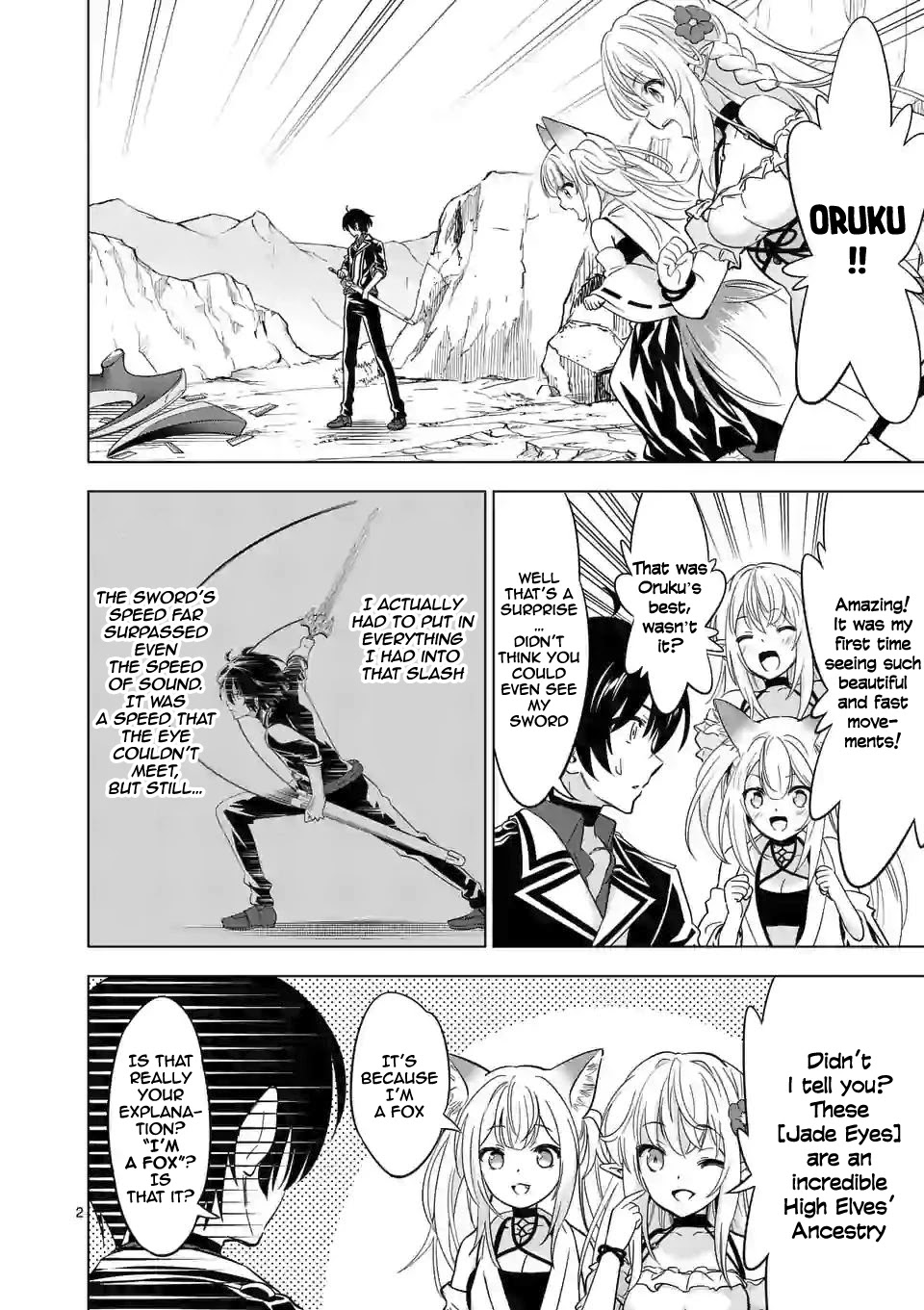Shijou Saikyou Orc-san no Tanoshii Tanetsuke Harem Zukuri Chapter 40 page 3 - Chapter 40: The Kitsune And The Orc Are United