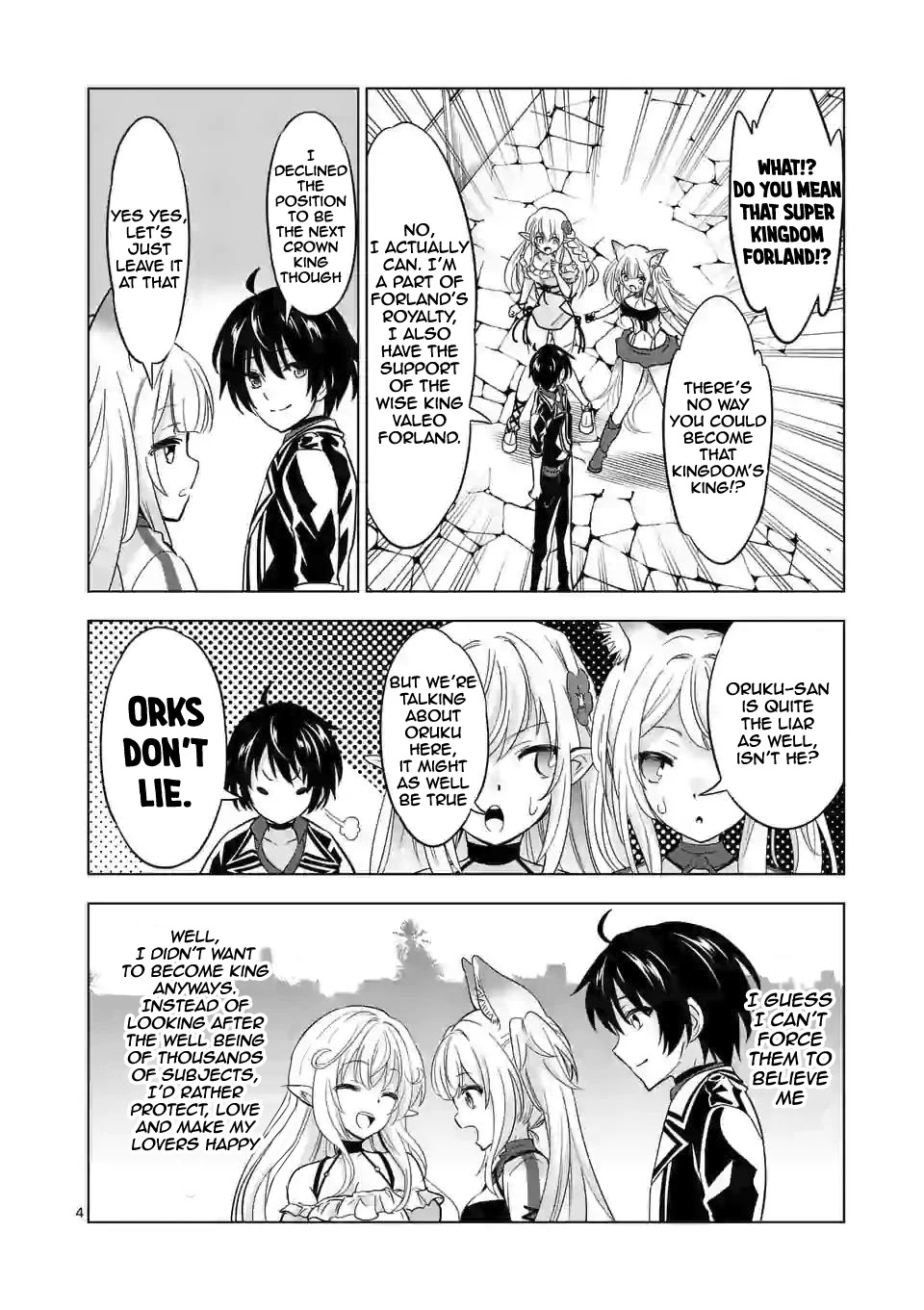Shijou Saikyou Orc-san no Tanoshii Tanetsuke Harem Zukuri Chapter 41.1 page 5 - Chapter 41.1: Ork-san and the business