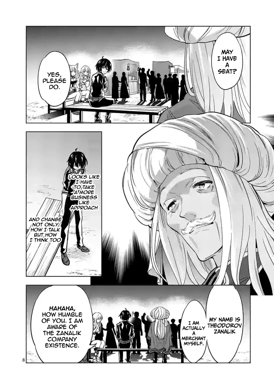 Shijou Saikyou Orc-san no Tanoshii Tanetsuke Harem Zukuri Chapter 41.1 page 9 - Chapter 41.1: Ork-san and the business