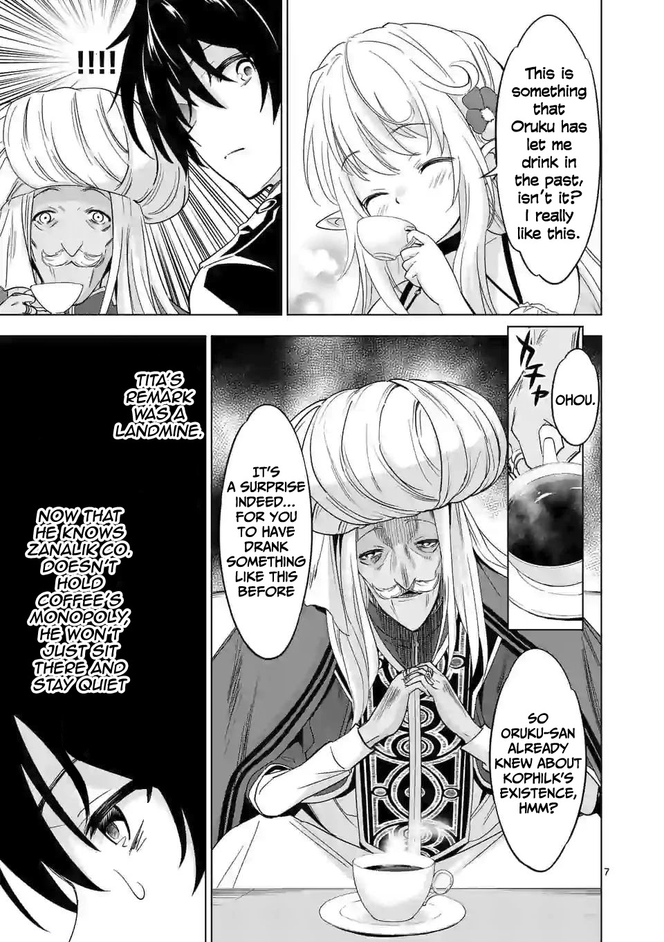 Shijou Saikyou Orc-san no Tanoshii Tanetsuke Harem Zukuri Chapter 42 page 8 - Chapter 42: It isn't true that the blue mountains are a royal gift